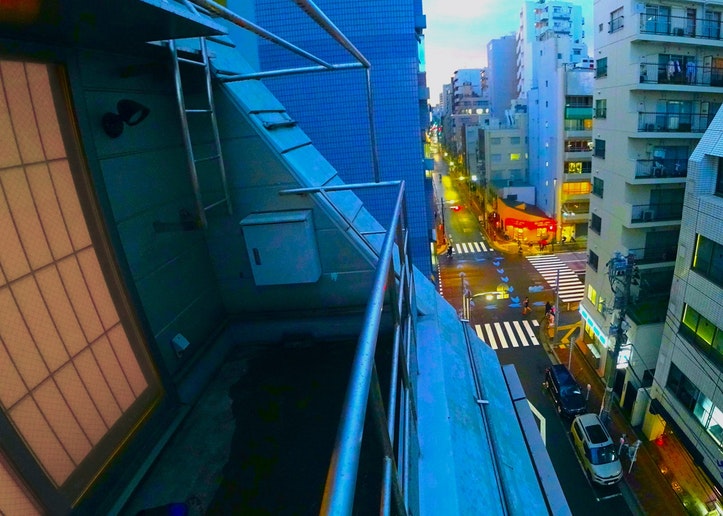 バルコニーからトワイライトの景色