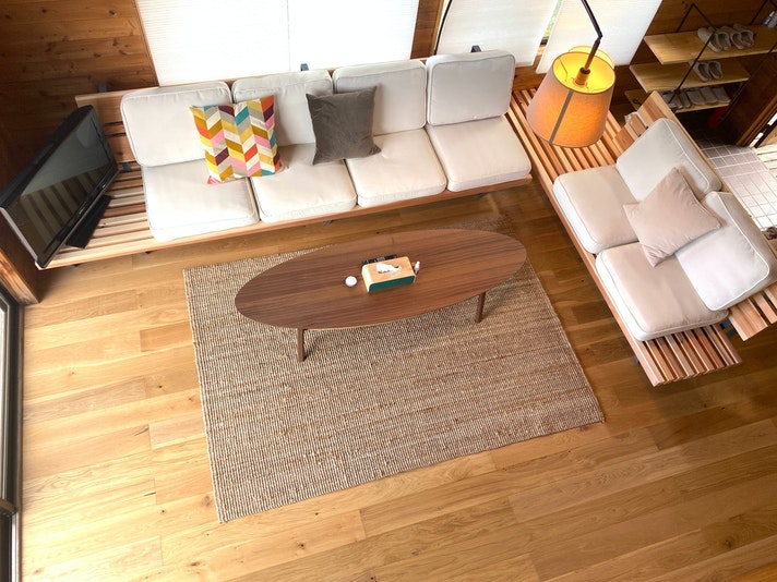 ロフトから見たリビング