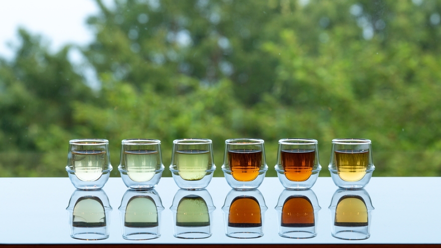 【静岡茶と玉翠のセッション】100年の歴史を誇る茶師が造る「厳選6種」の静岡茶と伊豆料理会席を愉しむ