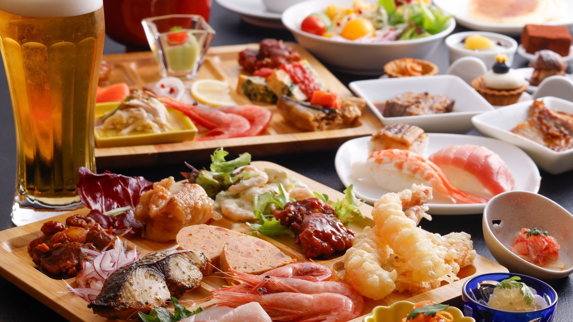 【18：00〜19：30　日帰り×和洋ビュッフェ×入浴】