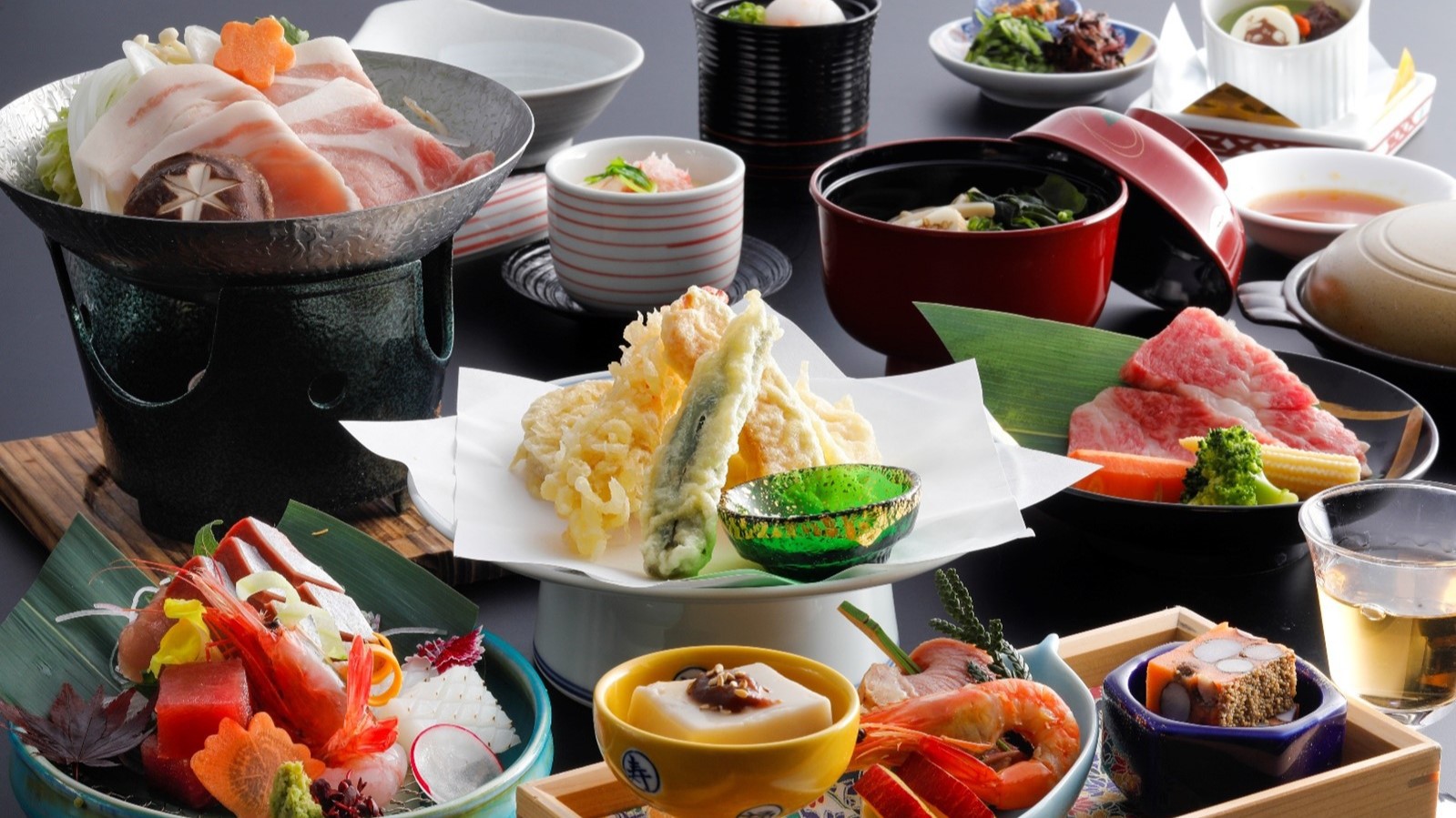 【夕食】会席料理「彩」　※写真はイメージとなります。