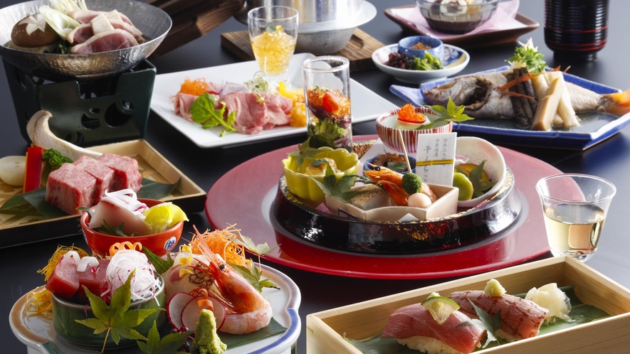 【夕食】会席料理「手取川」※写真は2024年4月から2024年9月までのイメージ