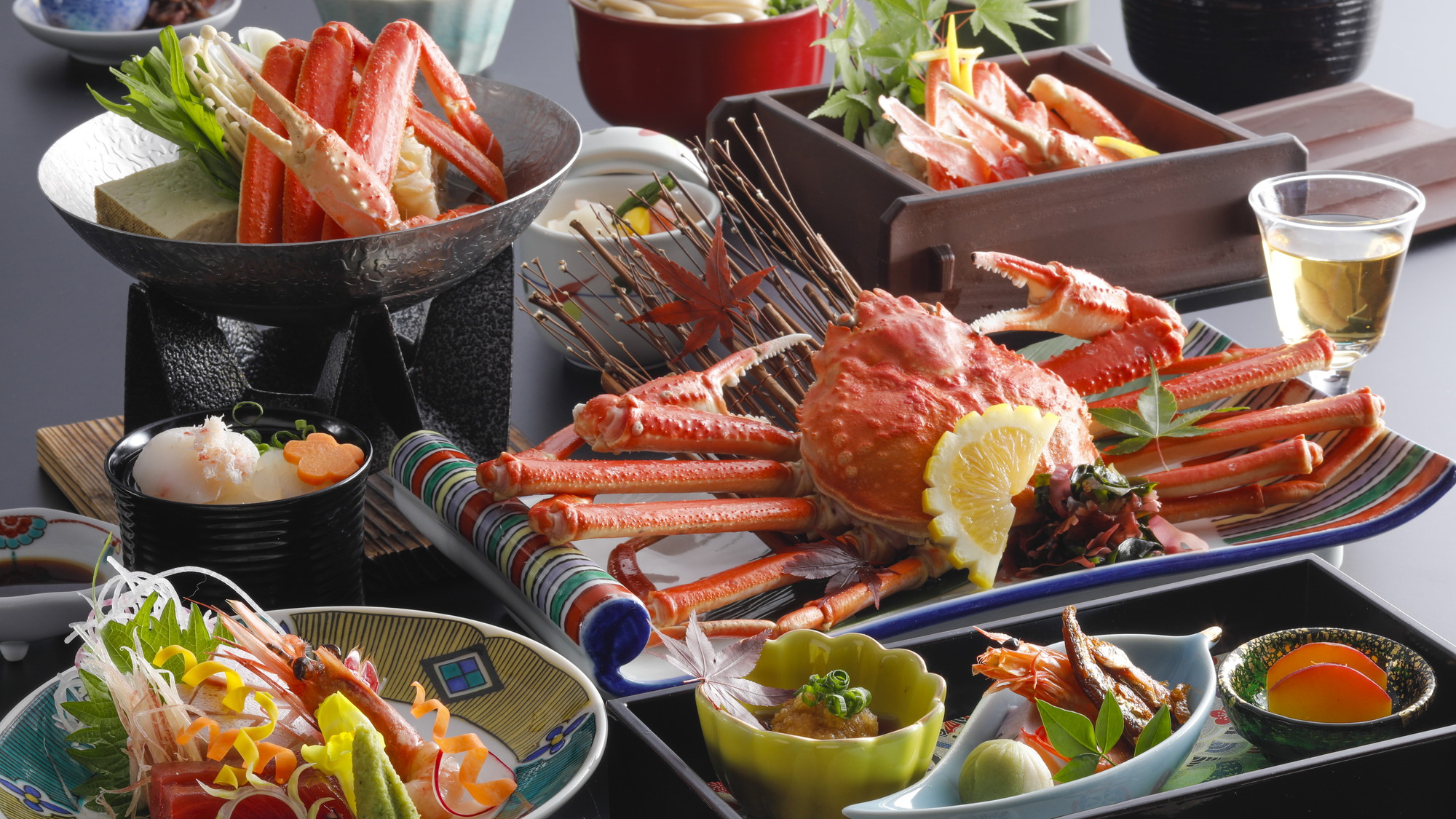 【夕食】会席料理「かにづくし会席」※写真はイメージです