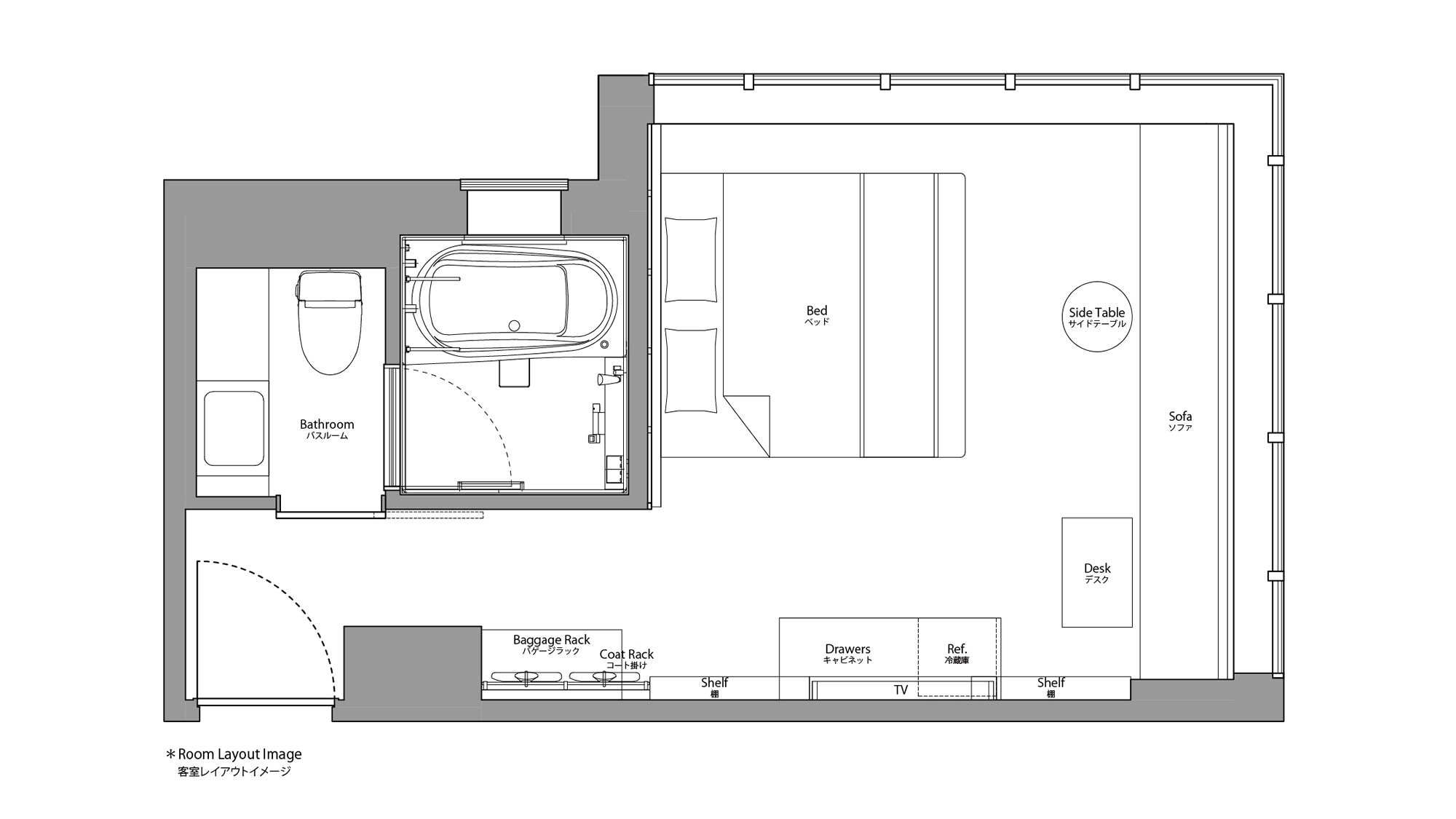 コーナーダブル見取り図