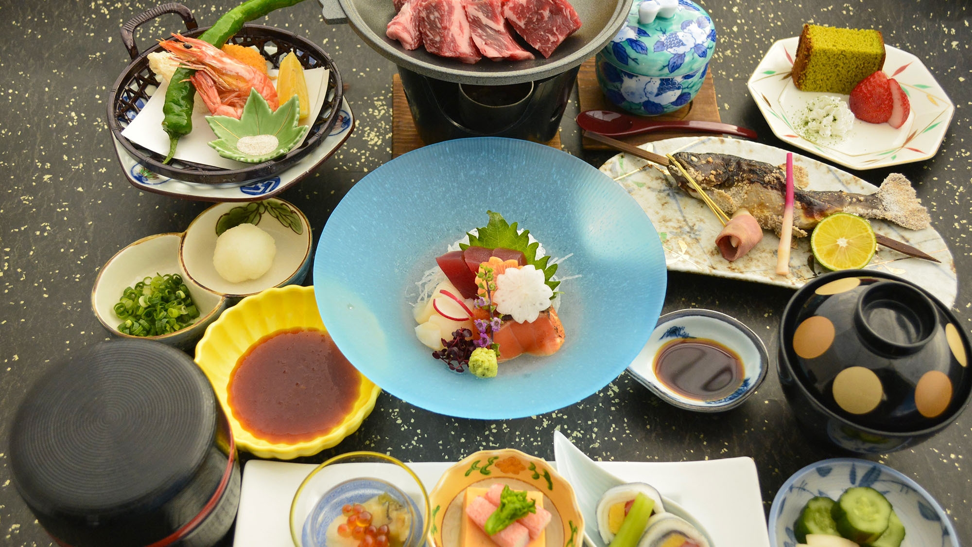 ご夫婦・カップルにおすすめ【国産牛を味わうご夕食/2食付】ウェルカムスイーツ＆シャトレーゼスイーツ付