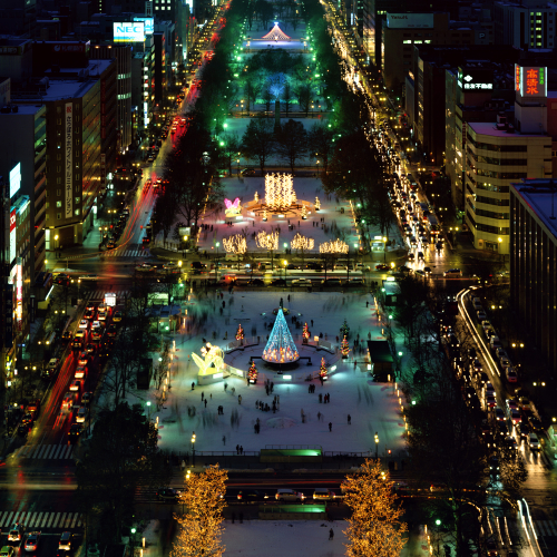 【周辺・札幌市内景色など】大通公園（冬・イルミネーションイメージ）