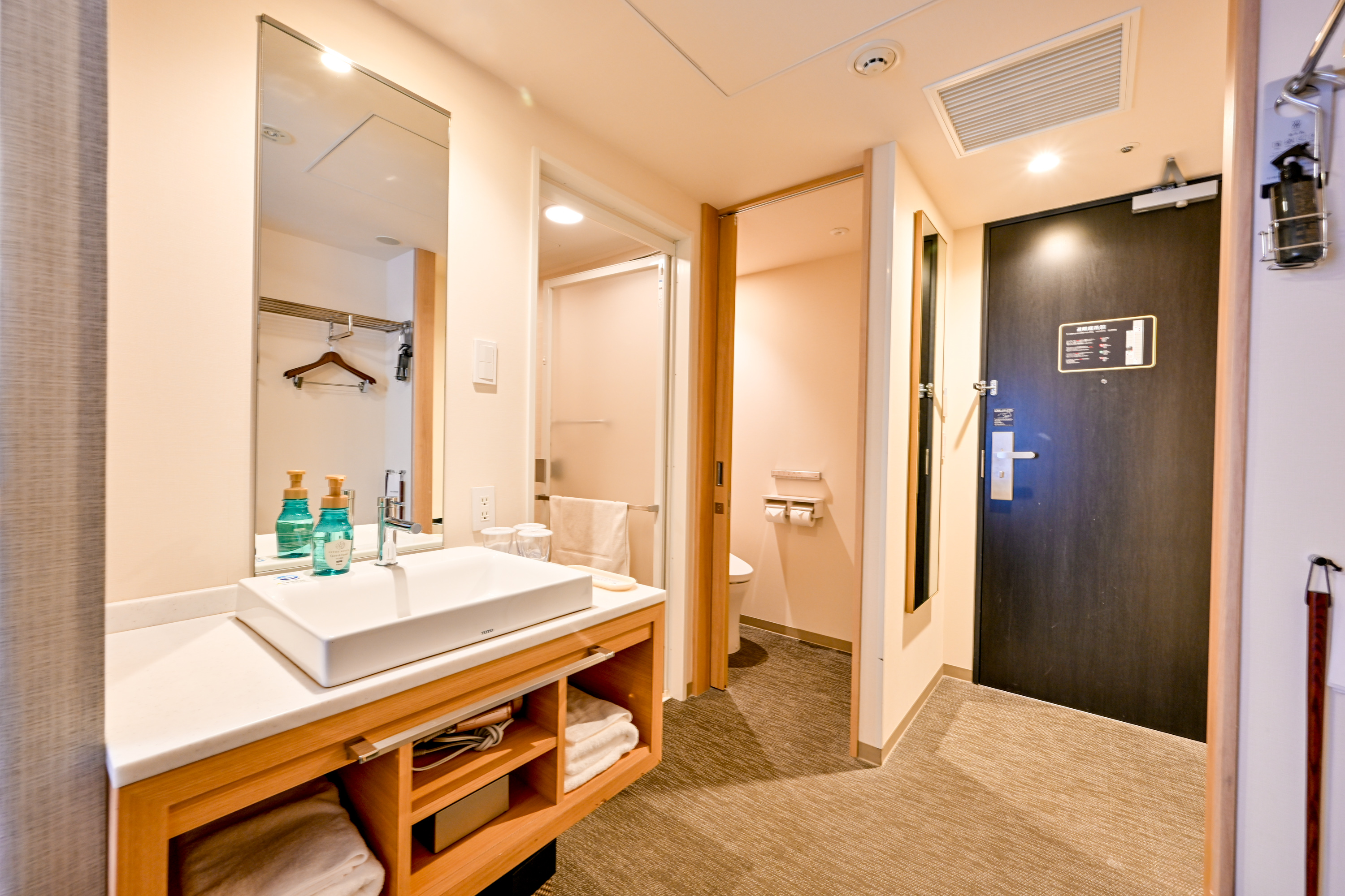 スーペリアダブルルーム洗面トイレ