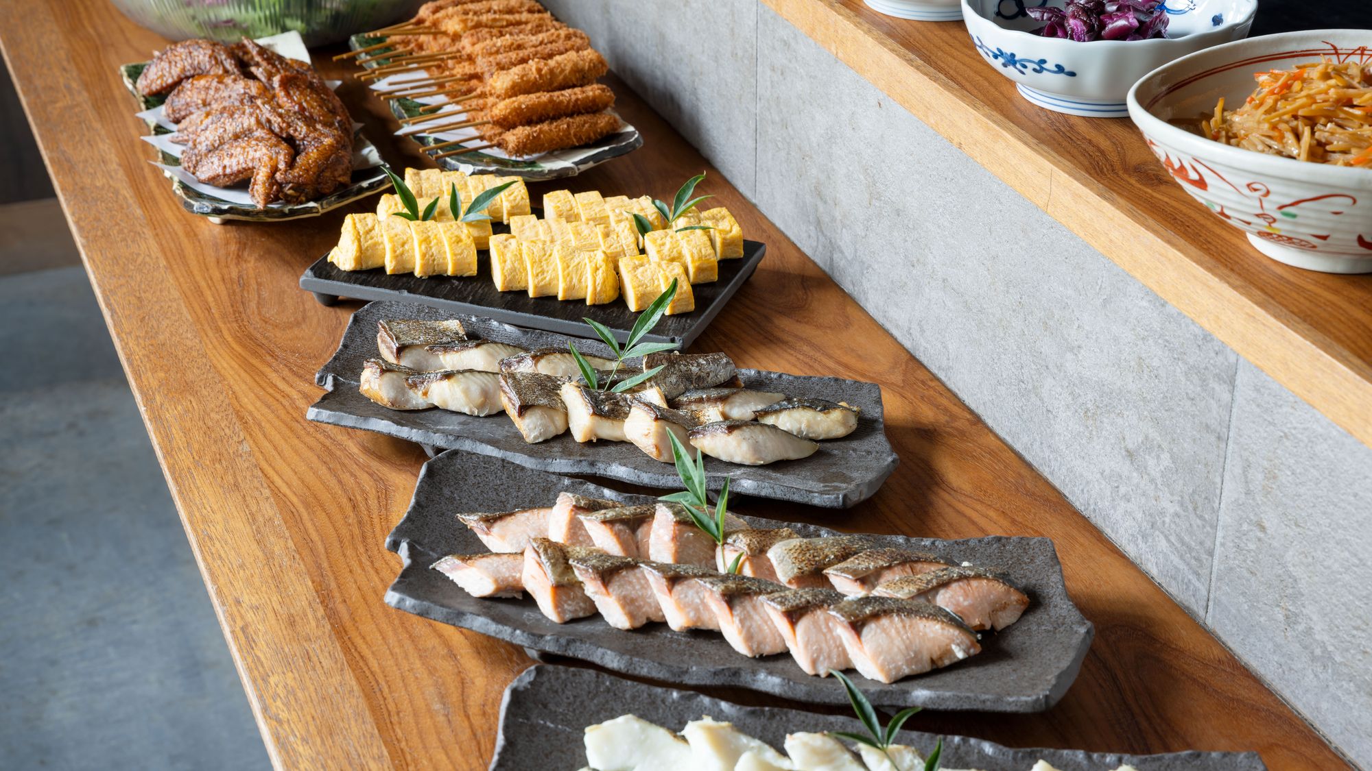 朝食ビュッフェ