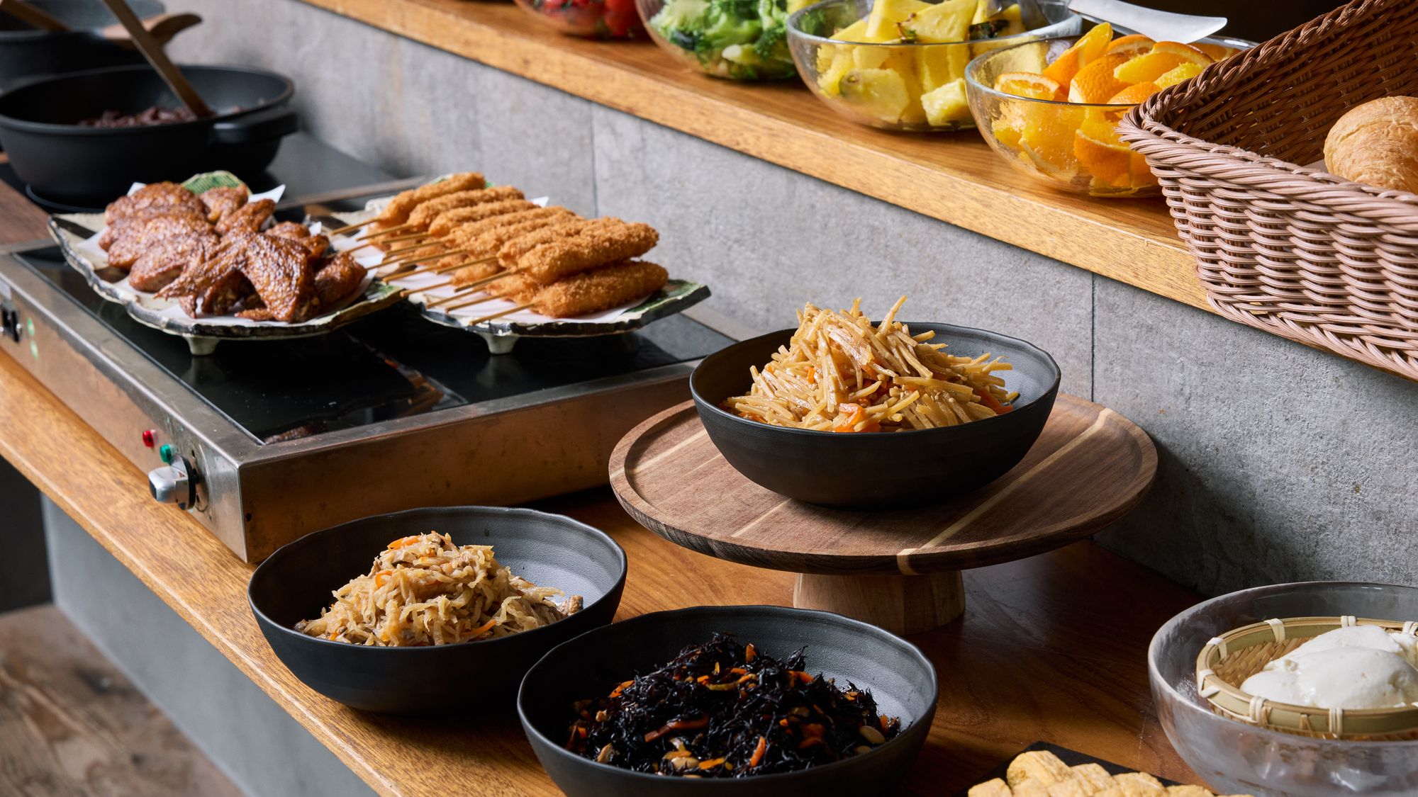 朝食ビュッフェ