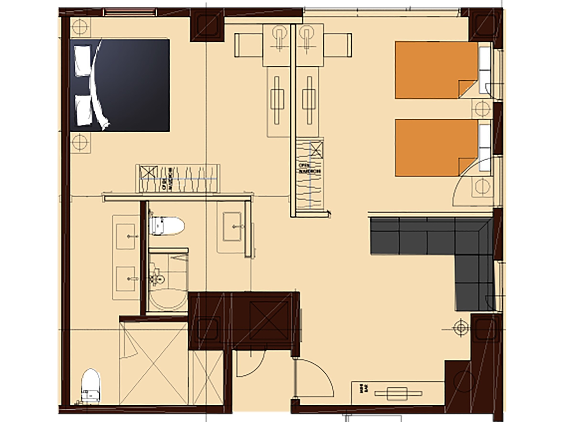 【キングスイート】間取図