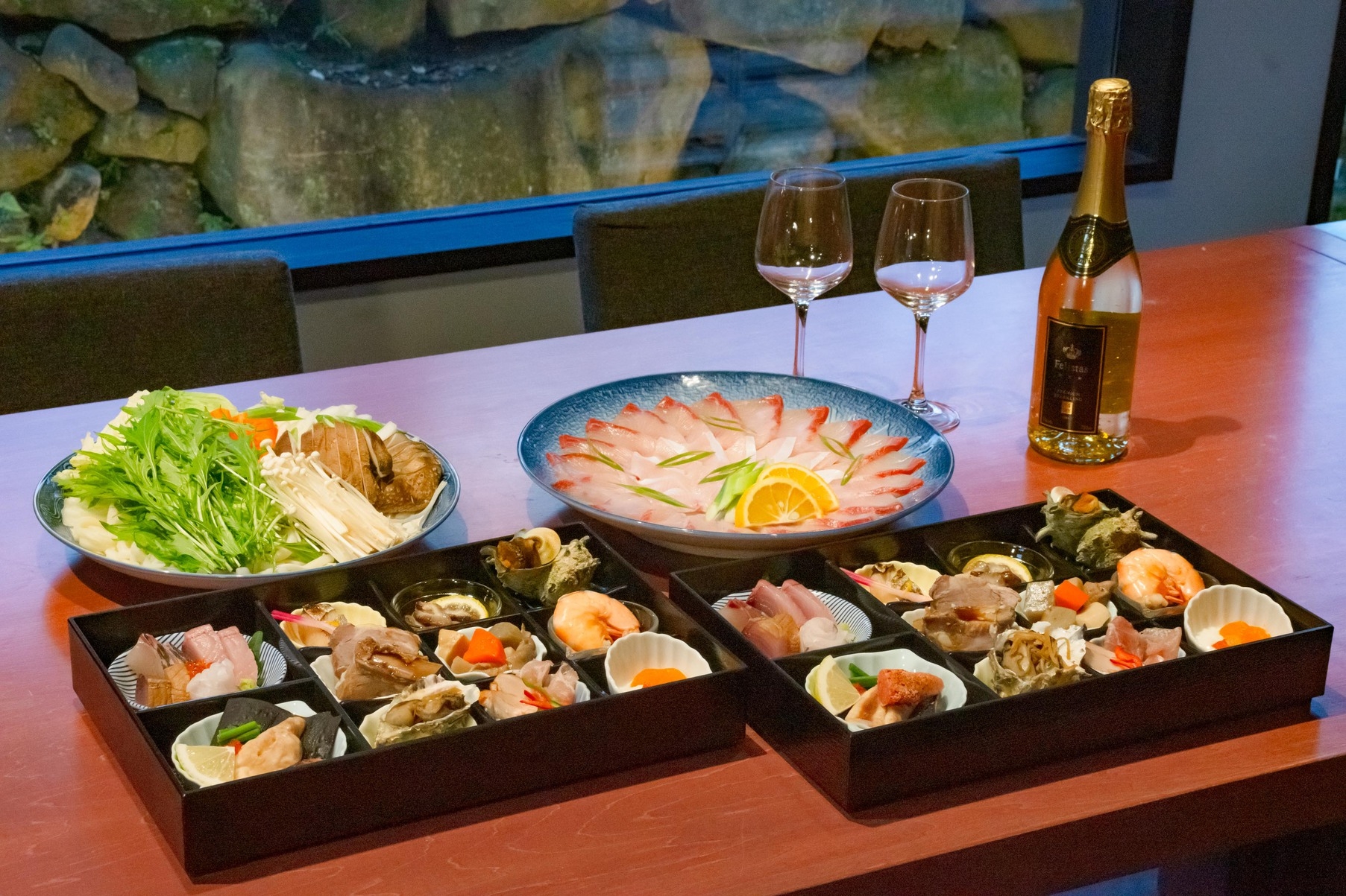 【記念日ペアプラン】大分ブランドぶりしゃぶで祝う特別な夜×スパークリング付