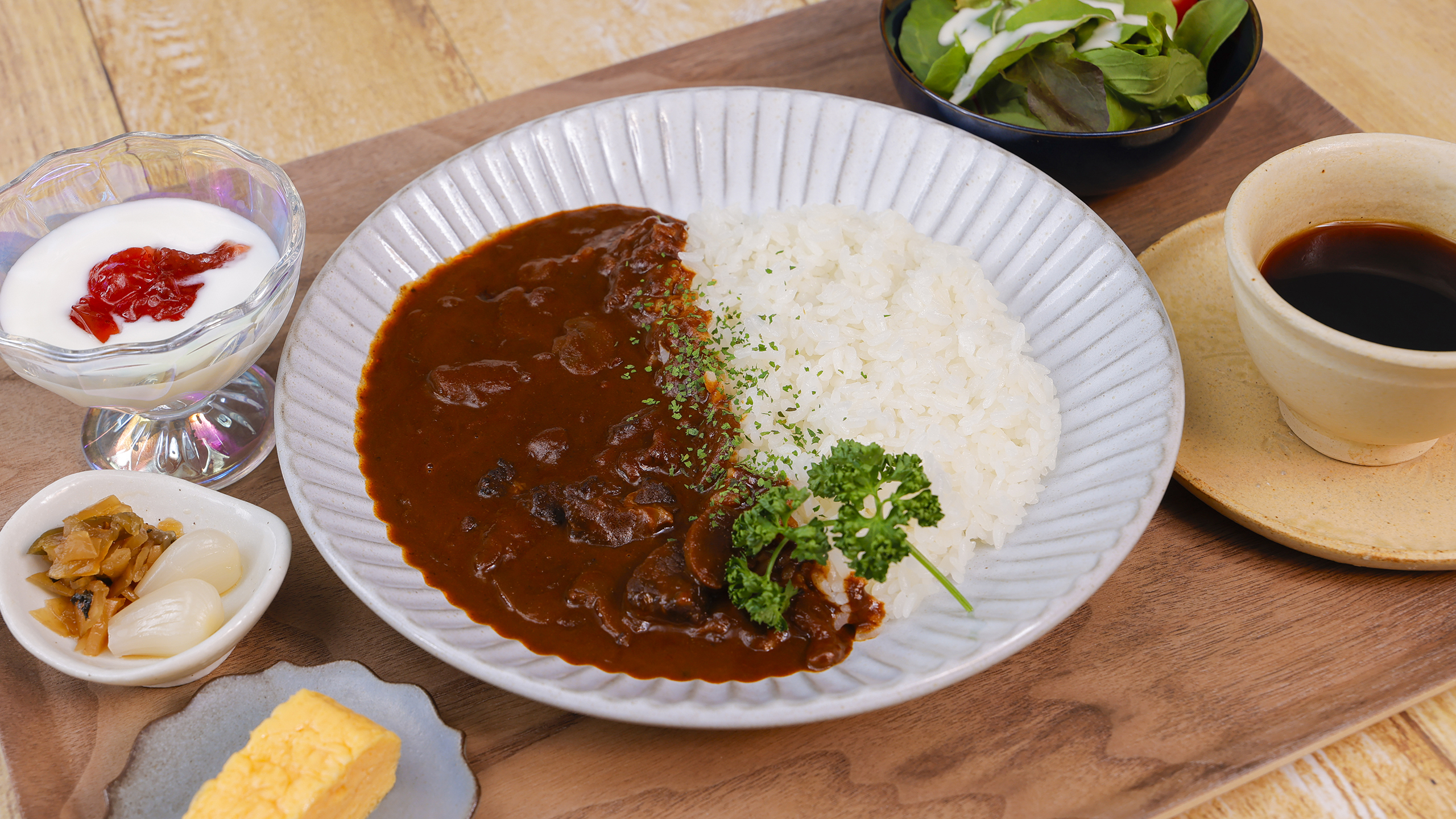 【朝食】朝カレーセット