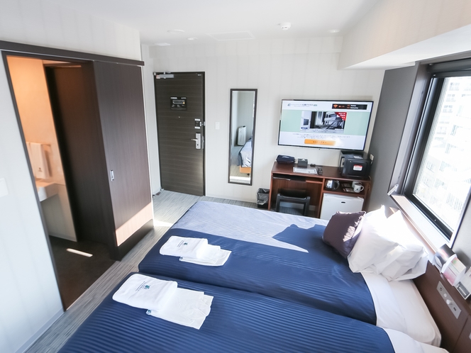 ◆ツインルーム◆ベッドサイズ：120×195cm　全室スランバーランドベッドを完備しております。