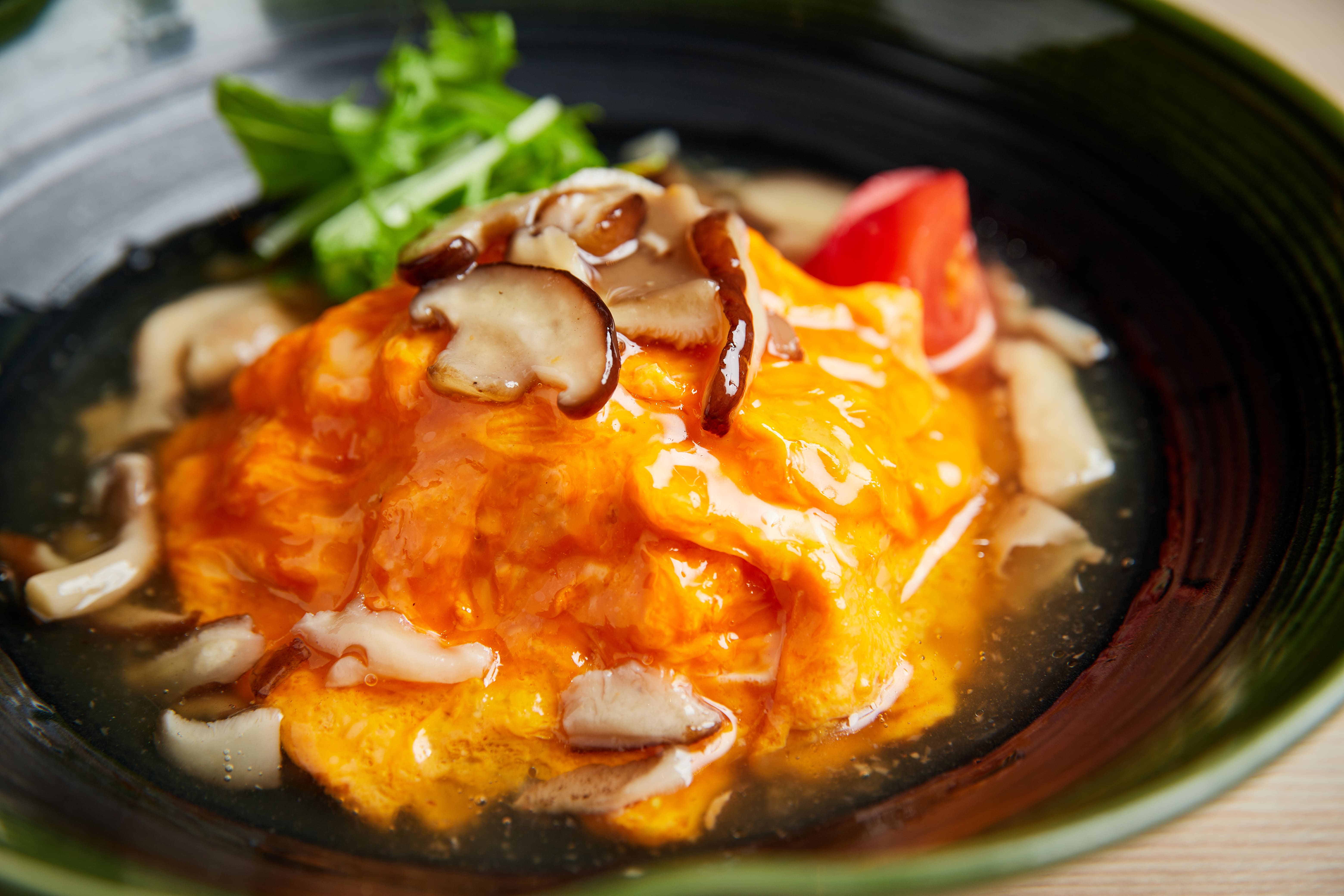 朝食ビュッフェ（和風きのこあんかけオムライス）