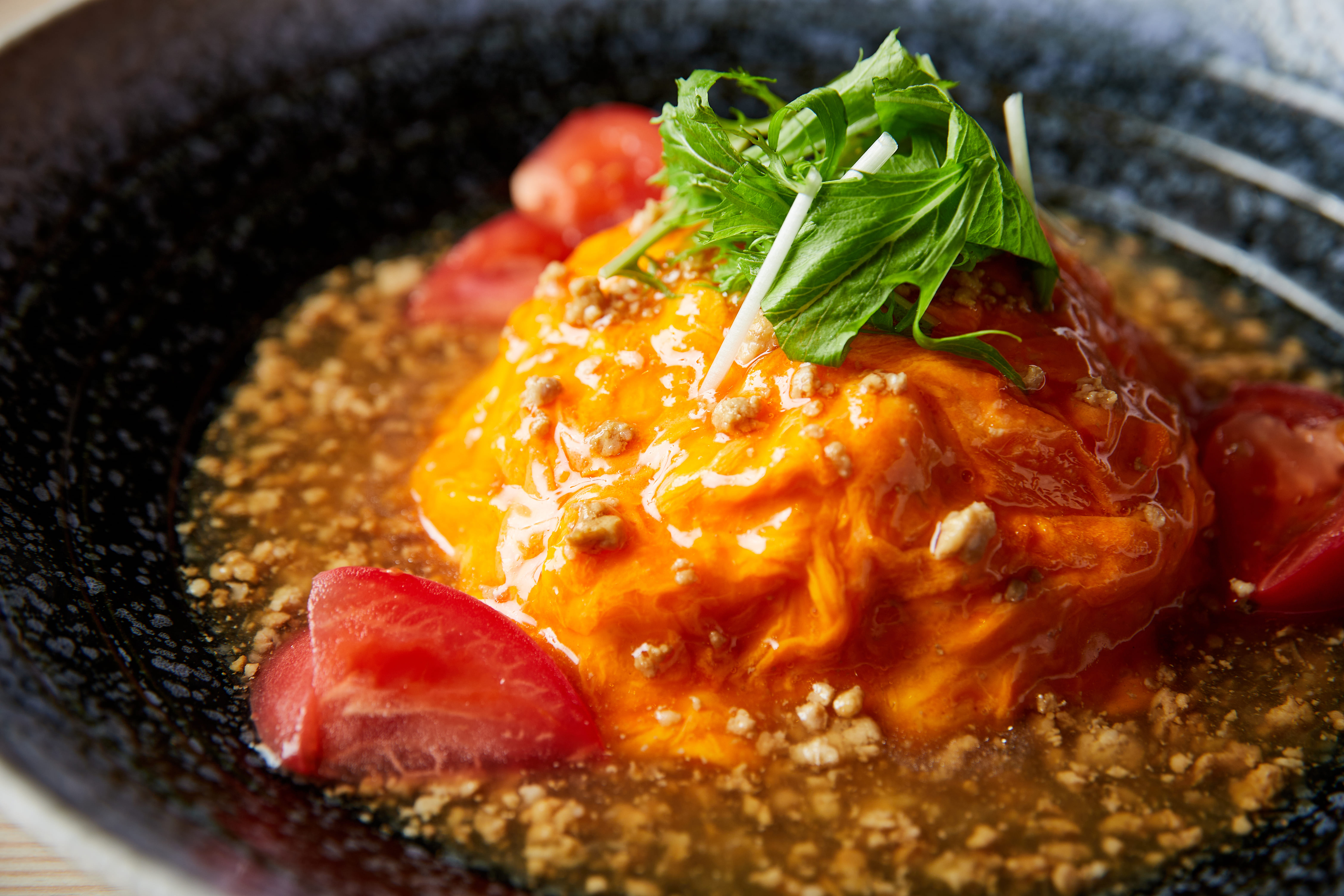 朝食ビュッフェ（和風そぼろあんかけオムライス）