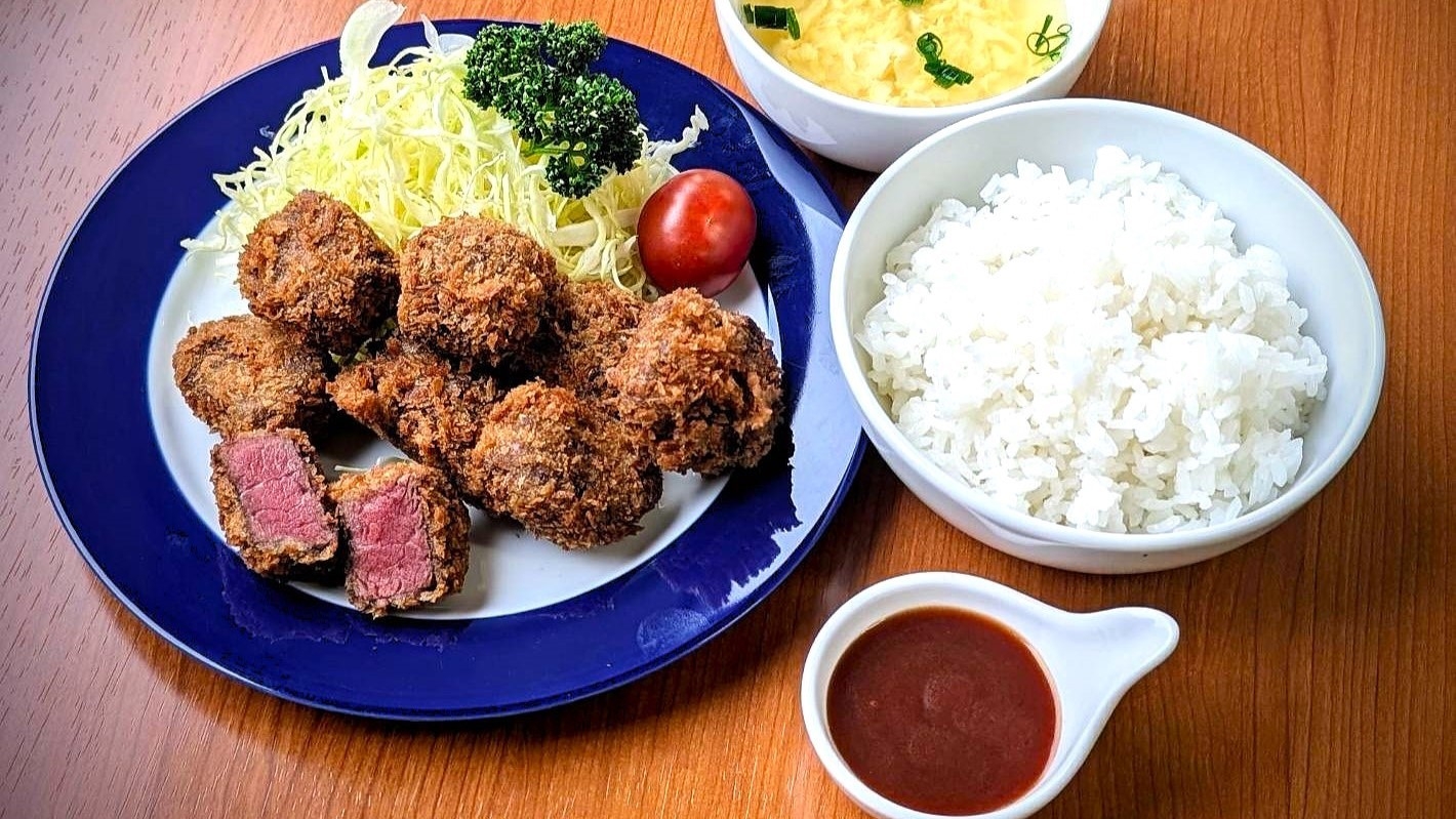 【期間限定】柔らか牛ミスジの旨味!!デミグラスソースで楽しむ牛カツプラン(二食付)