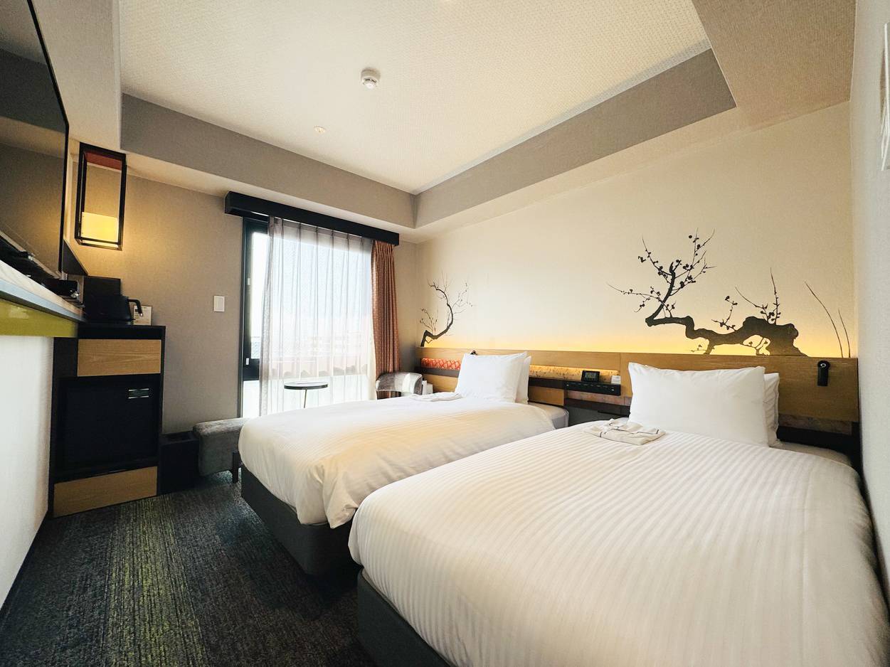 ツインルーム（シングルサイズ・シモンズベッド）カップルやファミリー利用に最適