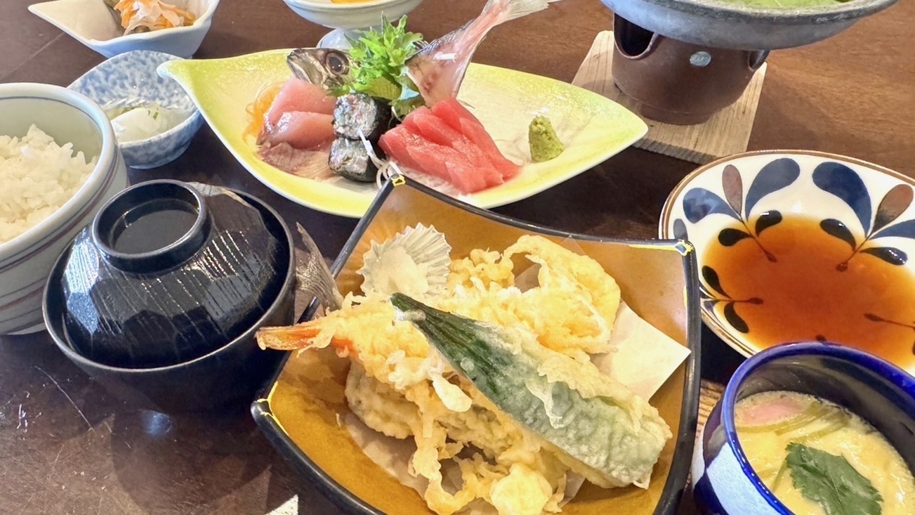 【SALE／2食付】10％OFF＜磯の香亭さんの海鮮定食＞お部屋で館山の旬をお得に味わう