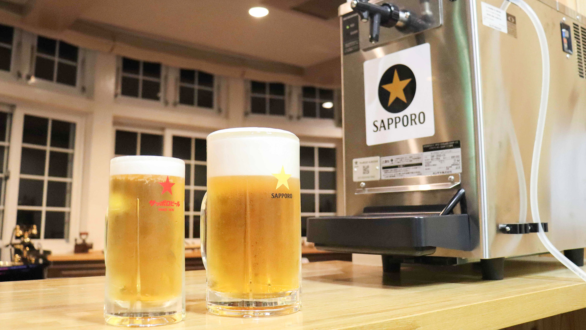 ・【ロビー】冬期間は生ビールの販売を行っております。ご利用の際はスタッフにお申し付けください