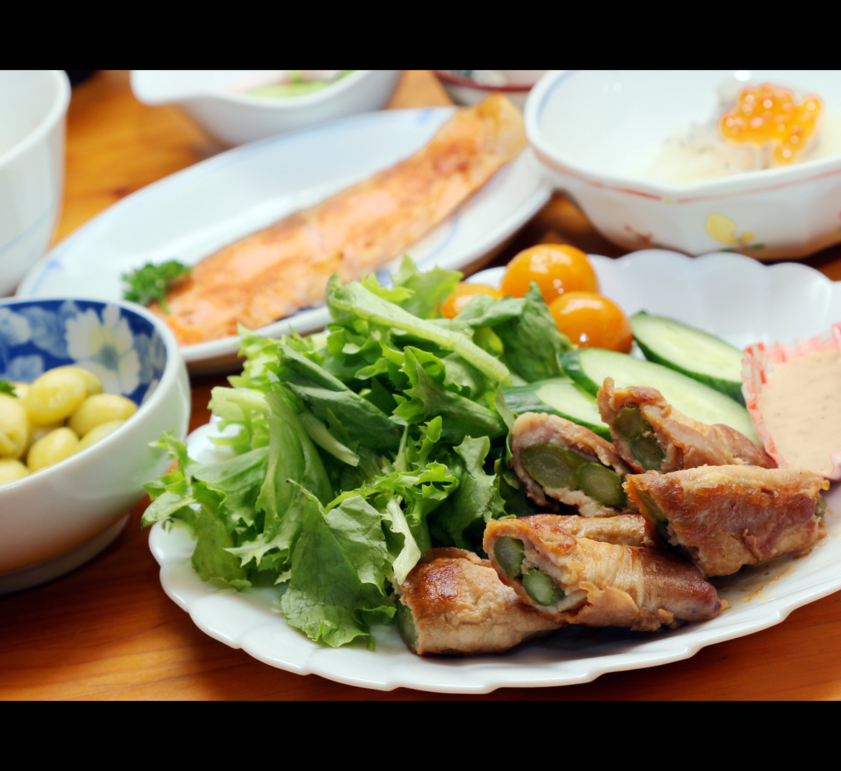 朝食◆新鮮野菜を使用した、田舎の朝ごはんをご用意いたします