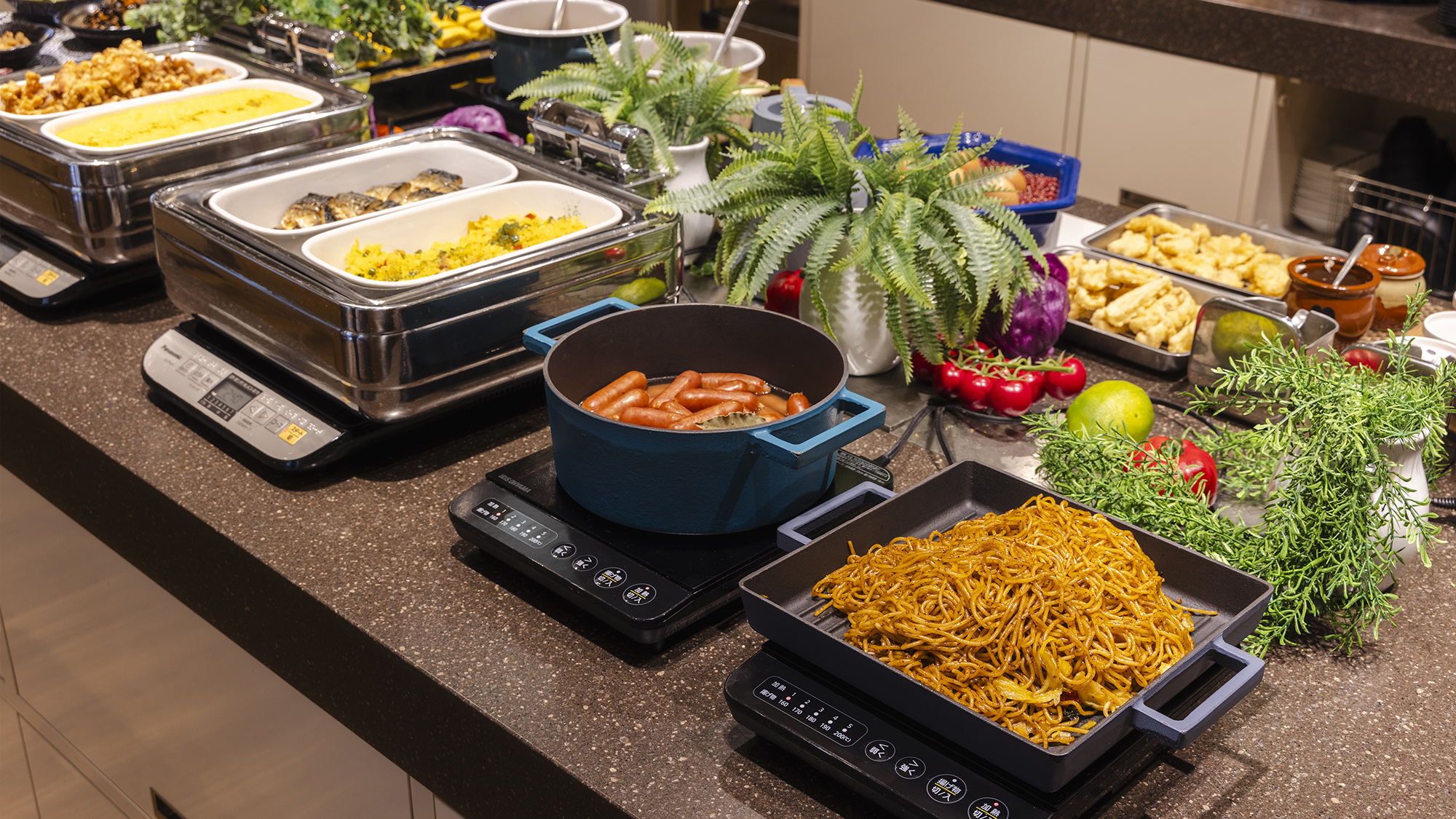 【ご朝食イメージ】和・洋豊富なメニューで、連泊でも飽きずにお楽しみいただけます！