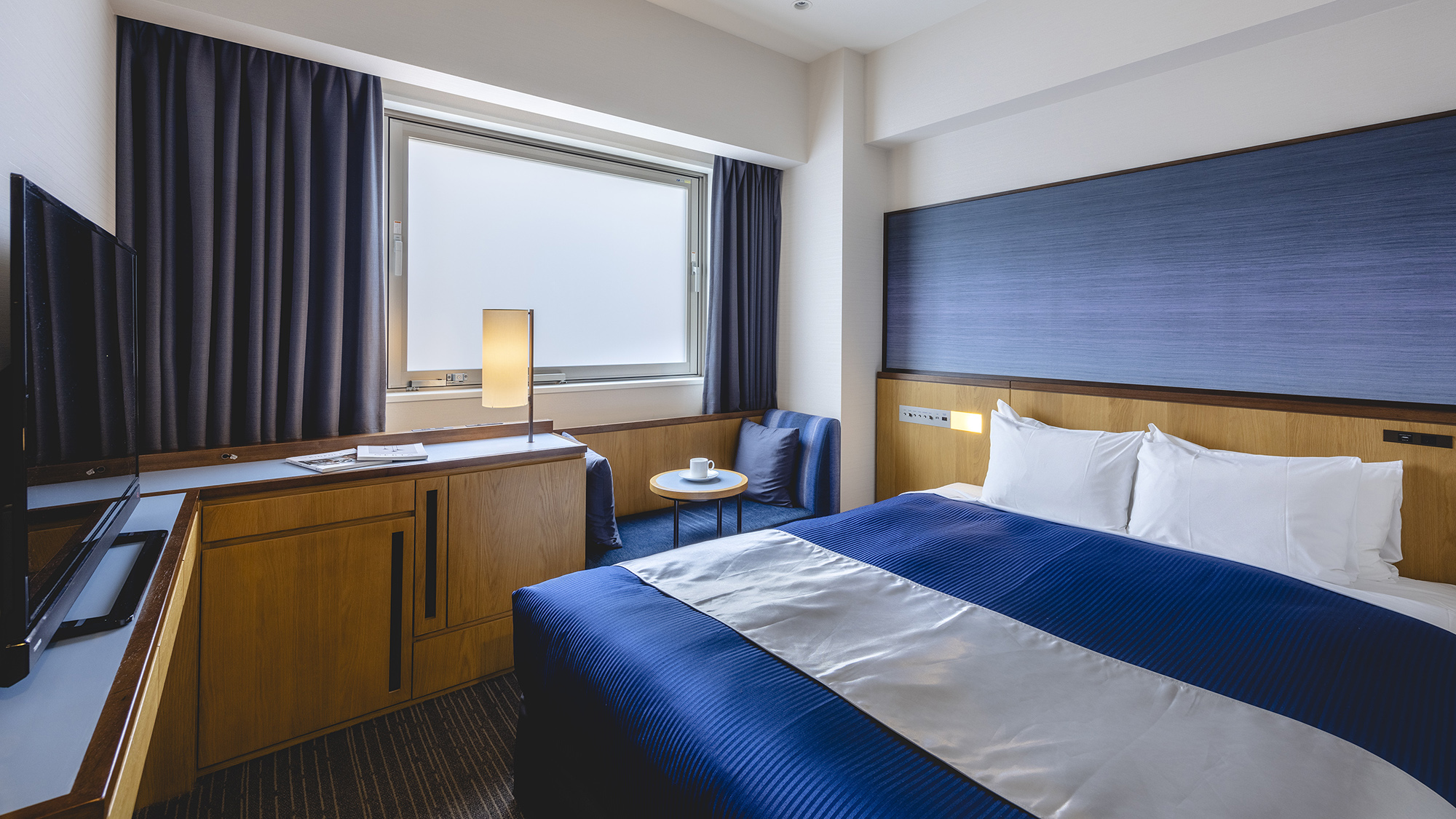 【ダブル】出張・観光、どんなスタイルでもぴったりと寄り添うお部屋です。