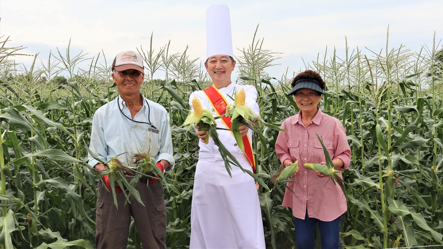 【宮北農園】9月に収穫される減農薬トウモロコシ