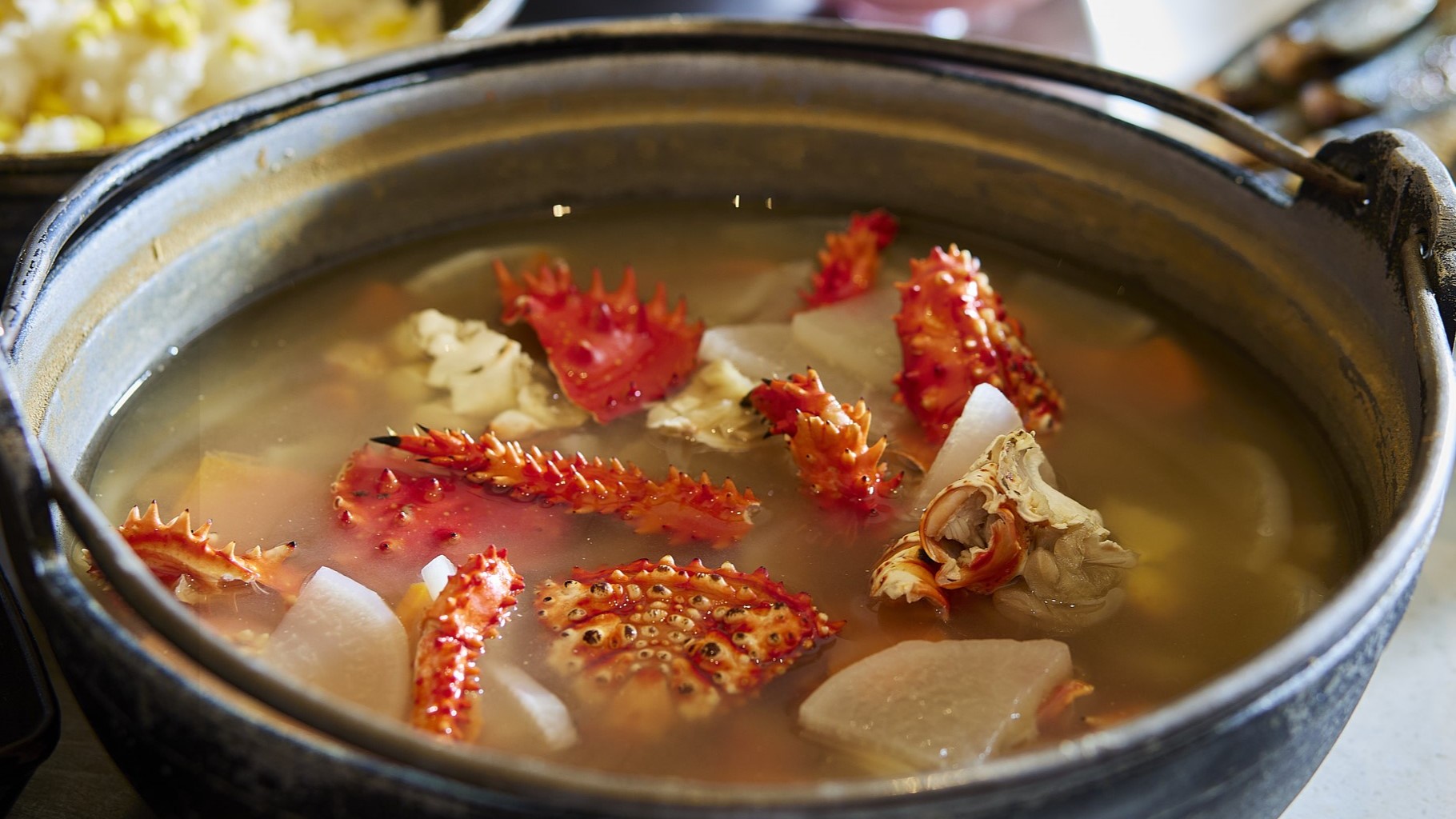 花咲ガニの味噌汁