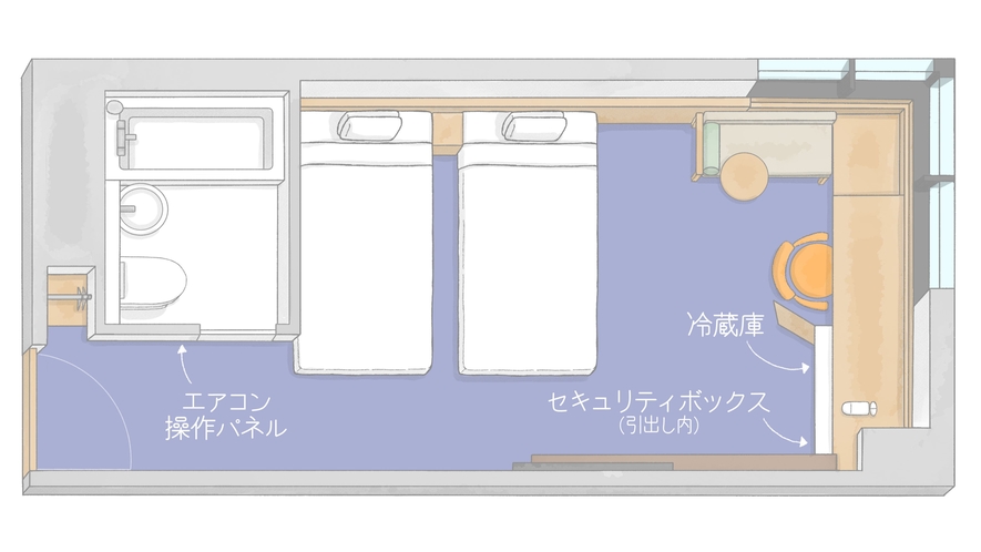 スーペリアコーナーツイン（10階～14階）