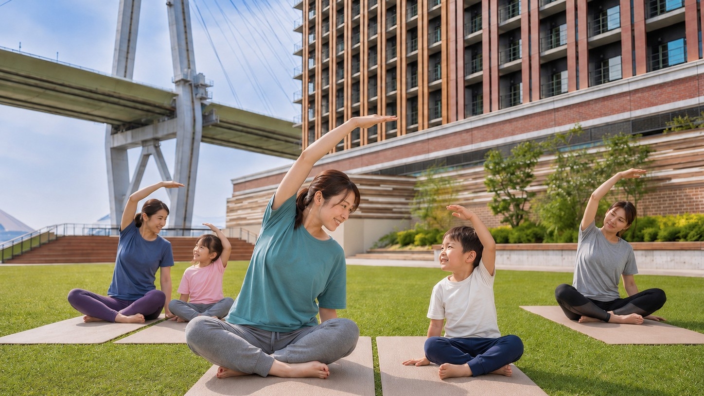 親子で楽しむ「親子ヨガレッスン」＆天然温泉スパまんきつ素泊まりプラン