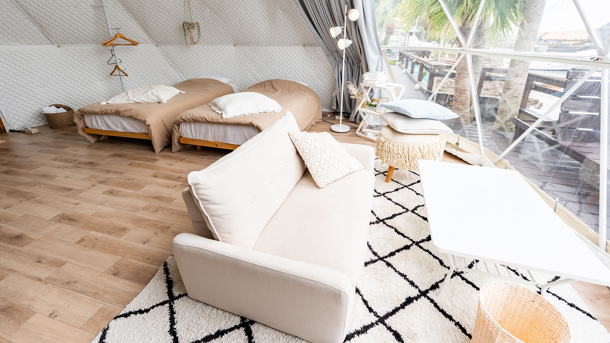 ・【ドームテント・フィッシャーマンズワーフ】海を一望！絶景ドームで叶える、夢のグランピング