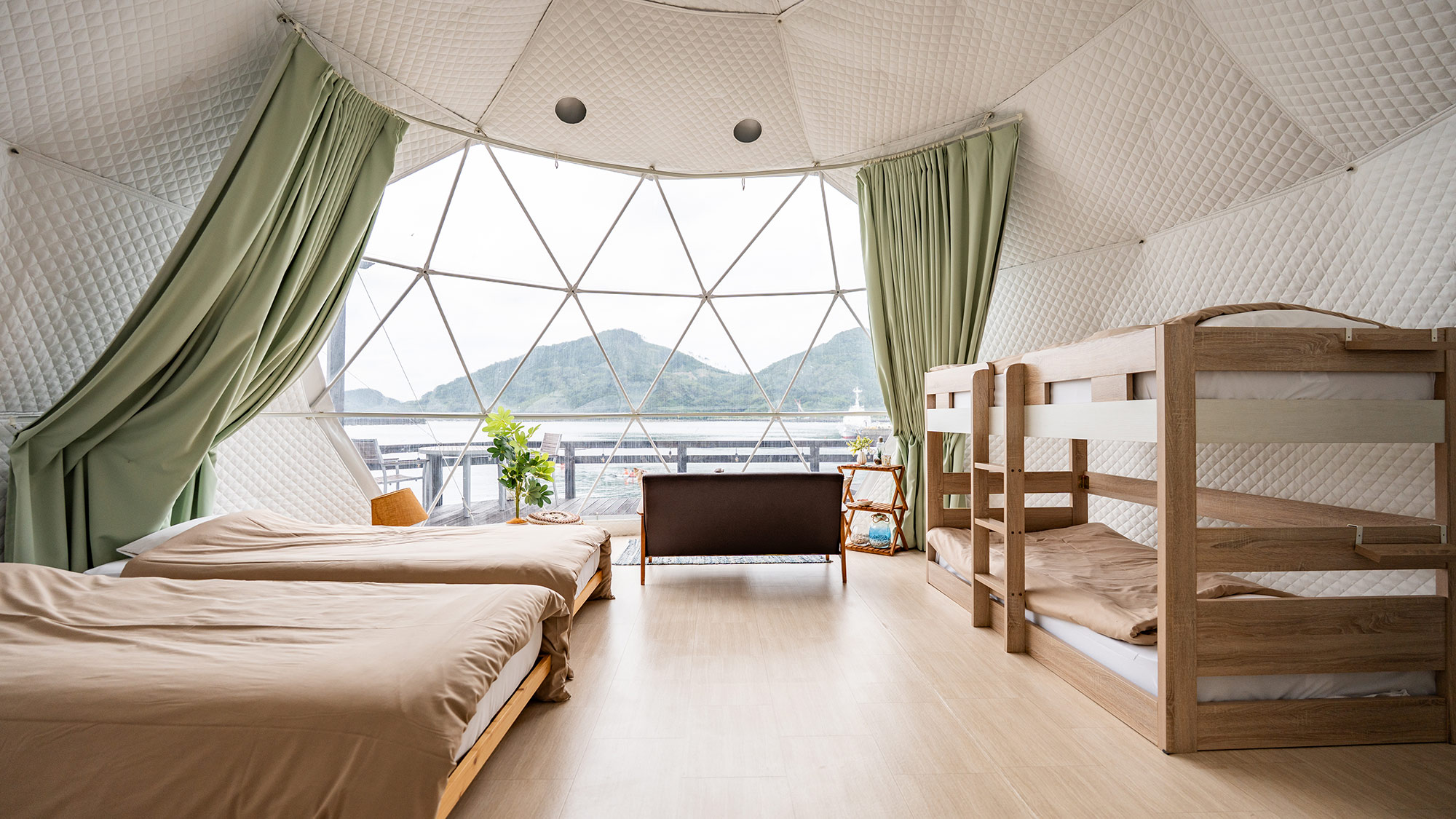 ・【ドームテント・バイロンベイ】海をより近くに感じられます。開放感に溢れた空間でリフレッシュ♪