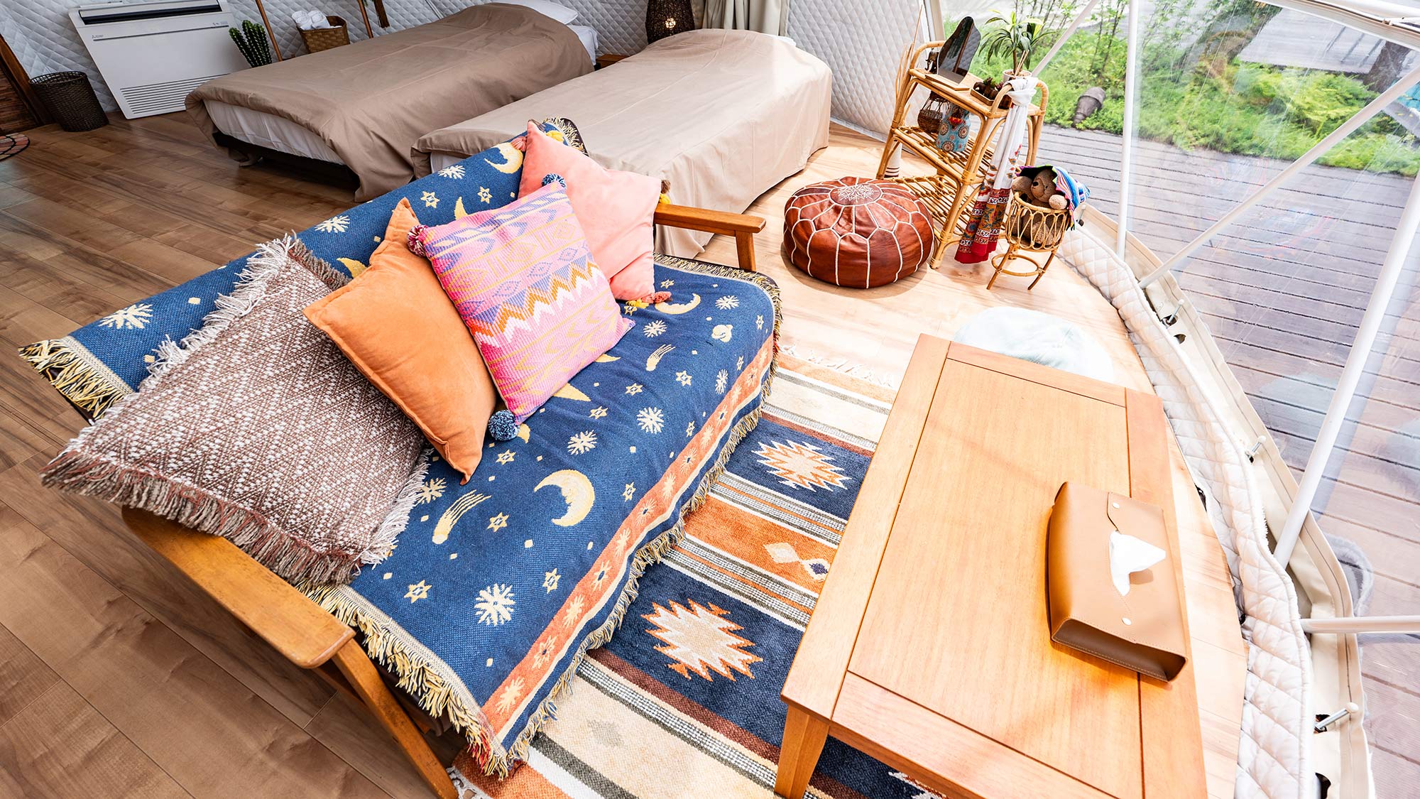 ・【ドームテント・ガルバ】心癒される海辺の特等席。最高のロケーションで寛ぎを