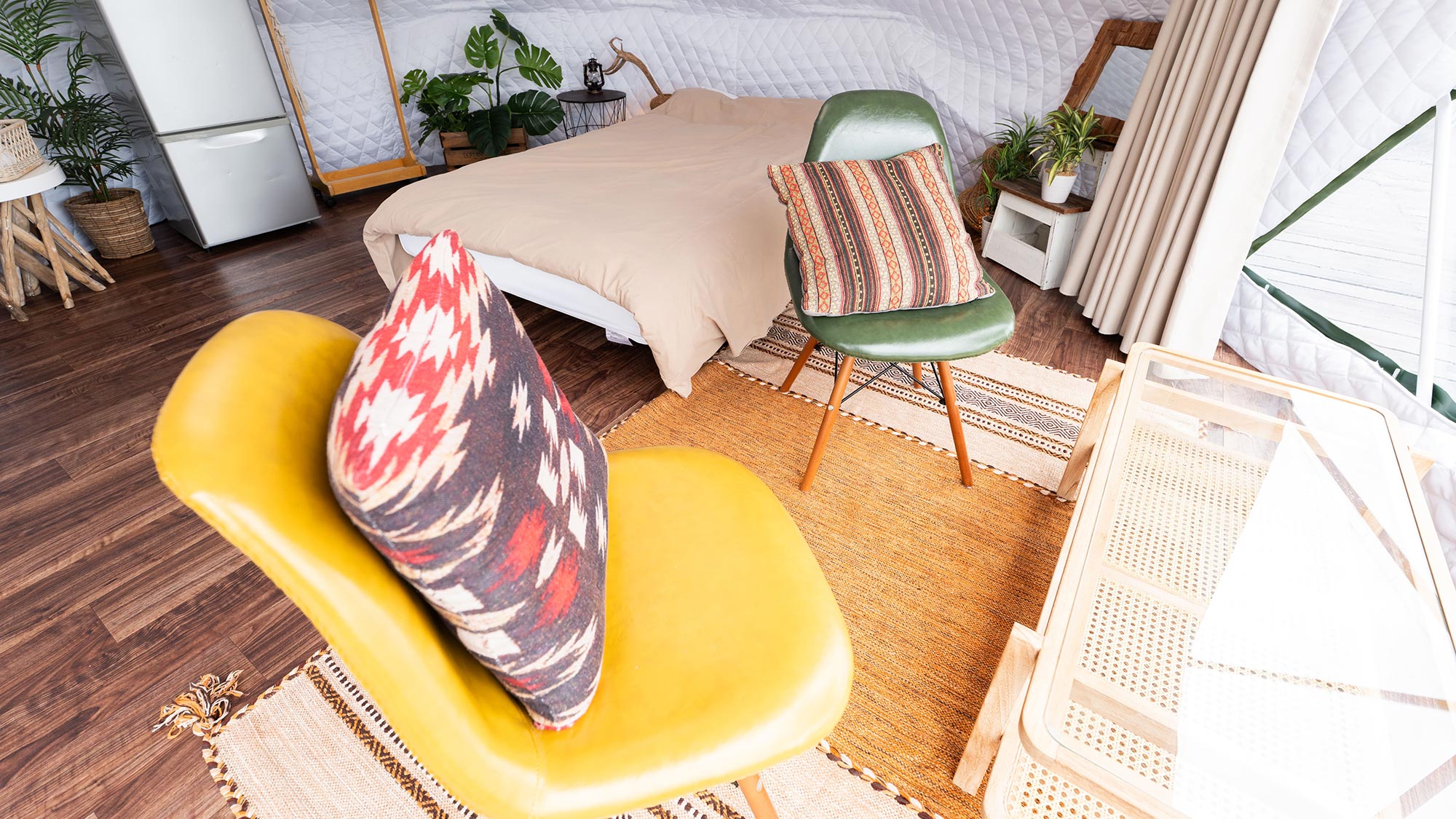 ・【ドームテント・セントルシア】港の行き交う船を眺めながらのんびりと♪