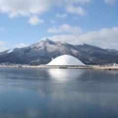 釜臥山・むつ湾（冬）