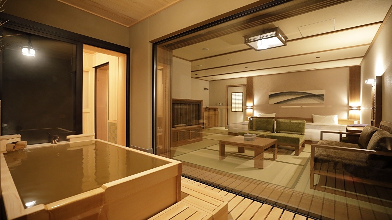 特別室-花しずく【天然温泉】◆65平米(和ベッド4台)