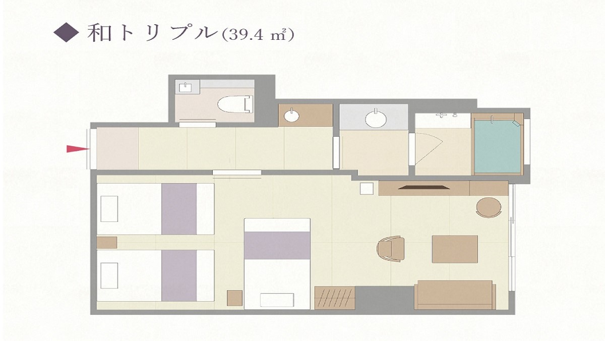 ★【客室】間取り図「和トリプル」(定員3名様)