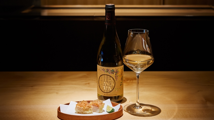 天ぷらと日本ワイン