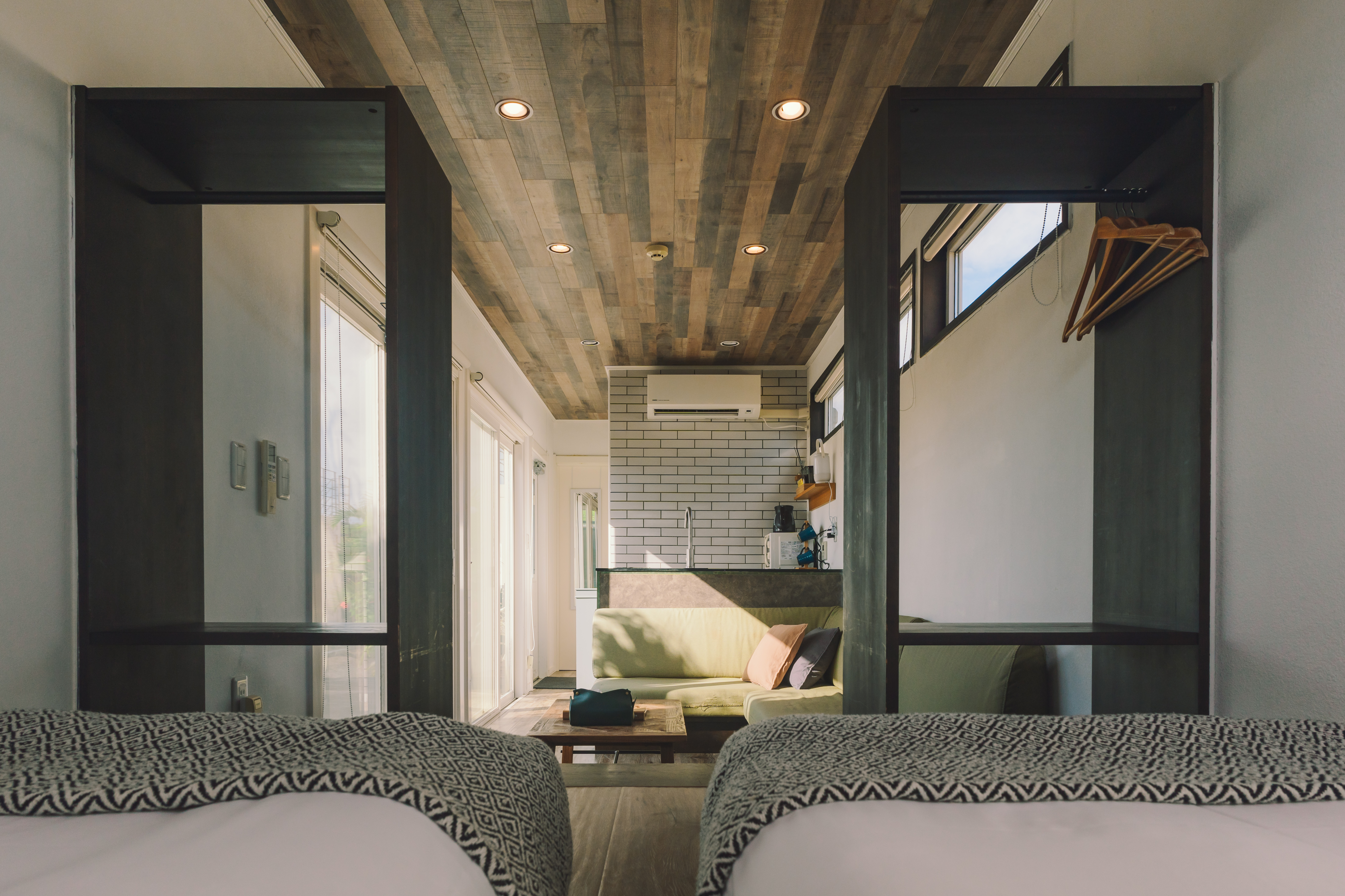 【4 bed cabin】寛げるスペースをたくさんご用意しています