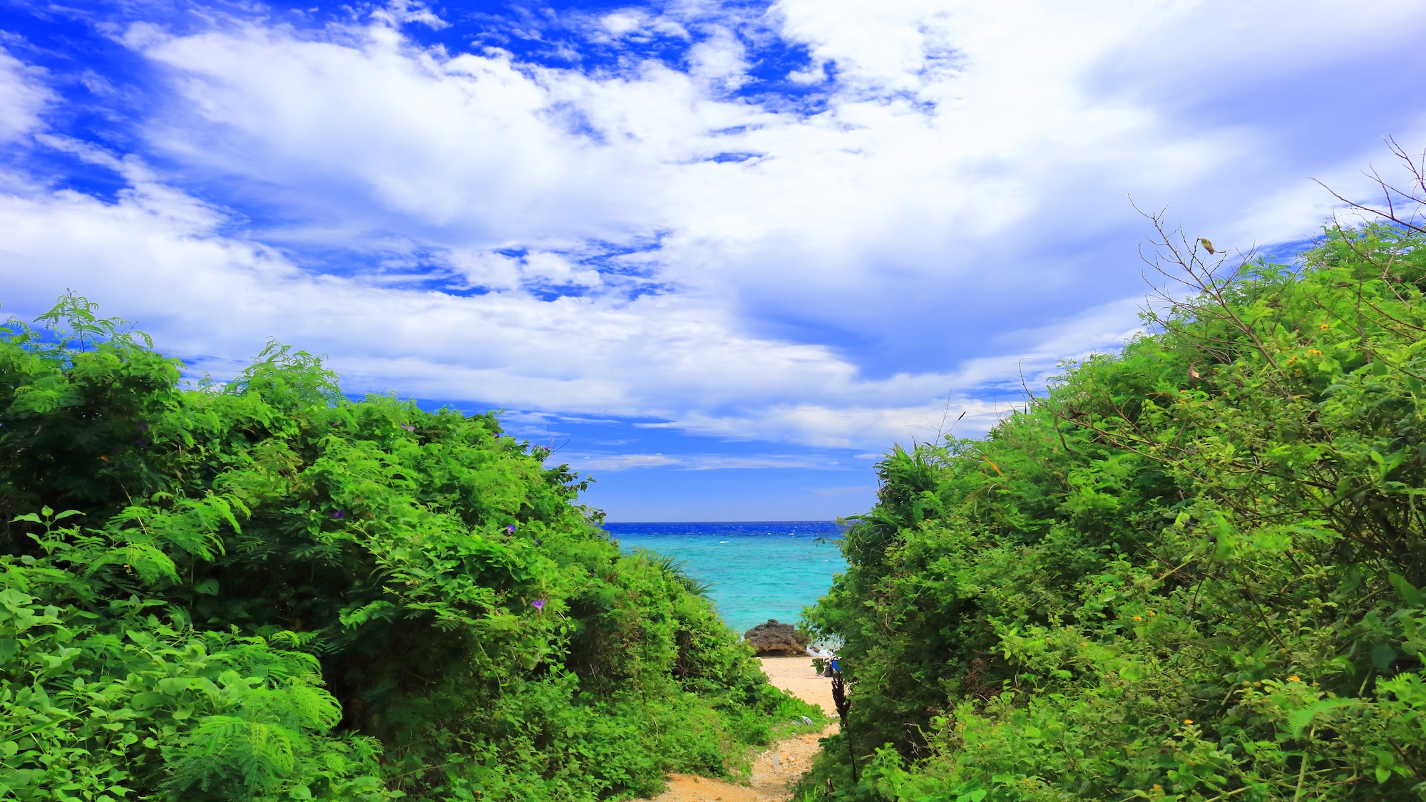 【ニライビーチ】当館から車で約4分