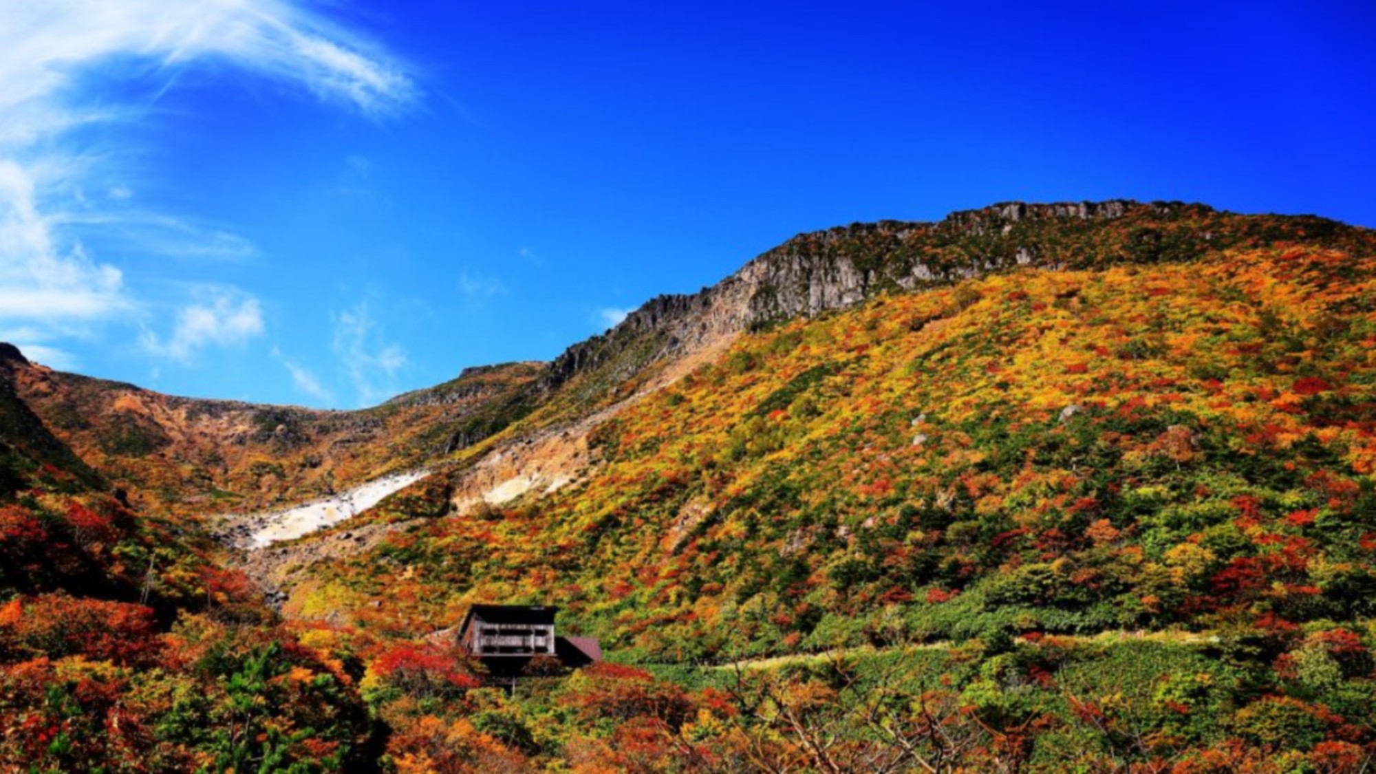 Autumn / 岳温泉の秋　色鮮やかな安達太良山の紅葉