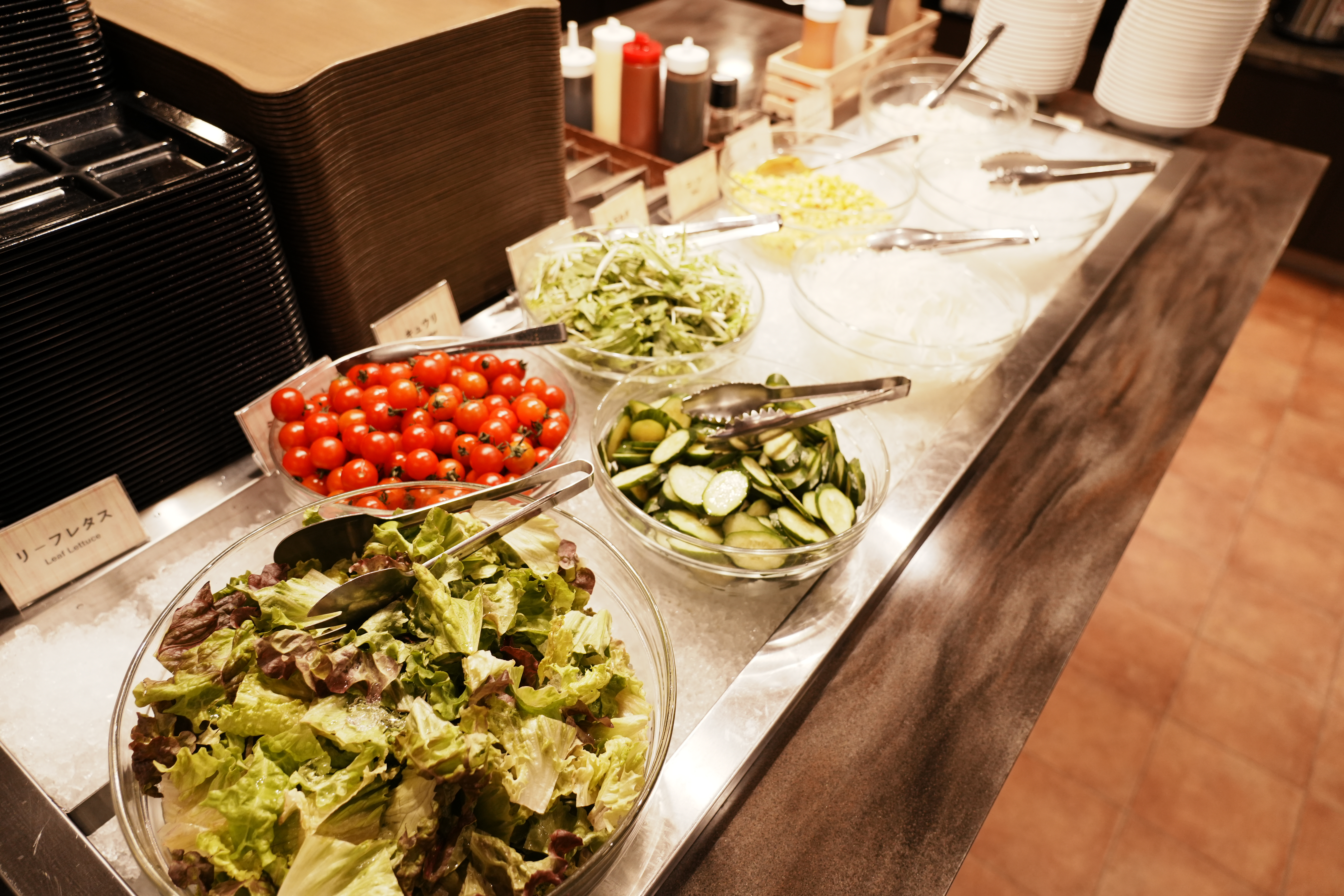 北海道産野菜のサラダバー