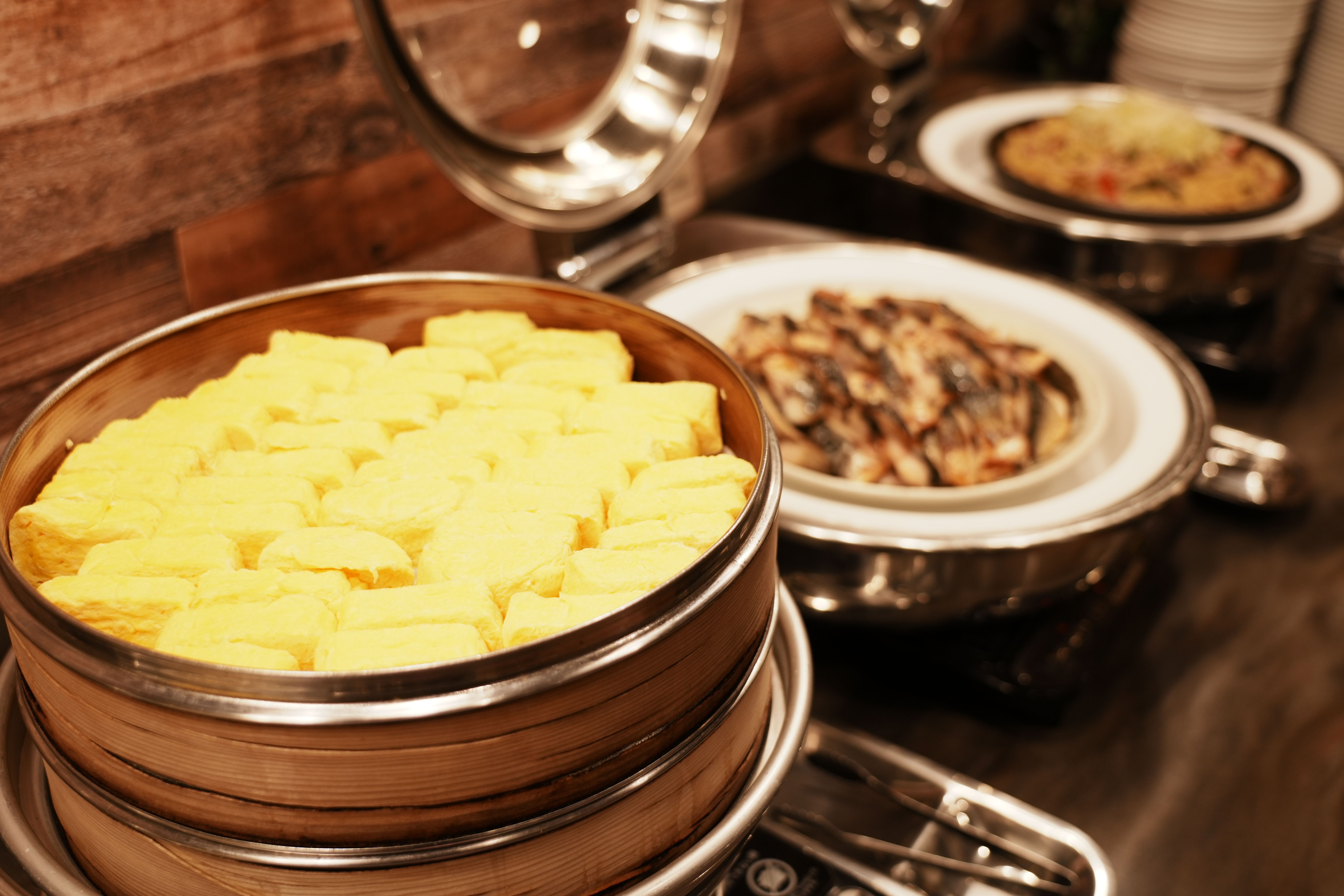 和食メニュー（玉子焼き・日替わり焼き魚）