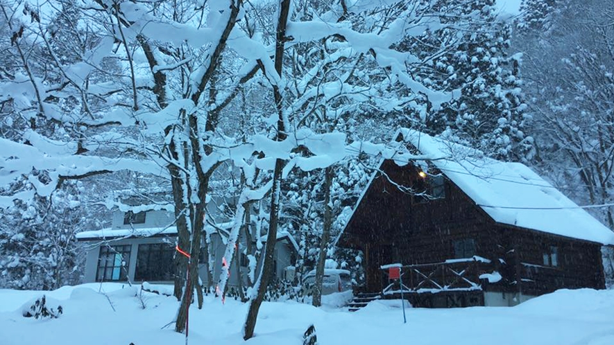 *【冬の外観／一例】繁忙期の冬は日本にいながら外国っぽい雰囲気が楽しめるのも魅力