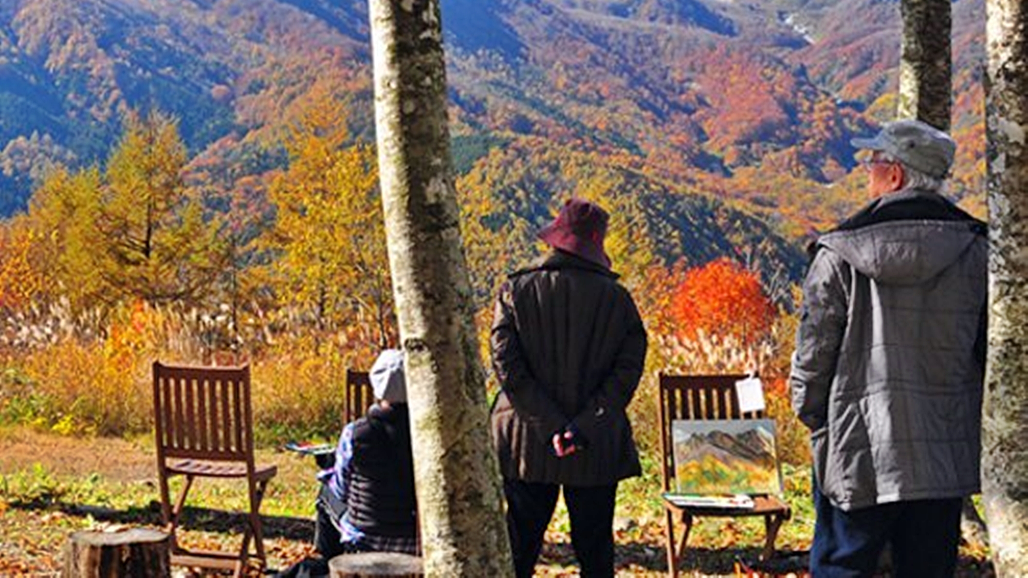 *【周辺観光_ねずこの森】北アルプスの山並みを楽しめる岩岳山頂にあるトレッキングコースです。