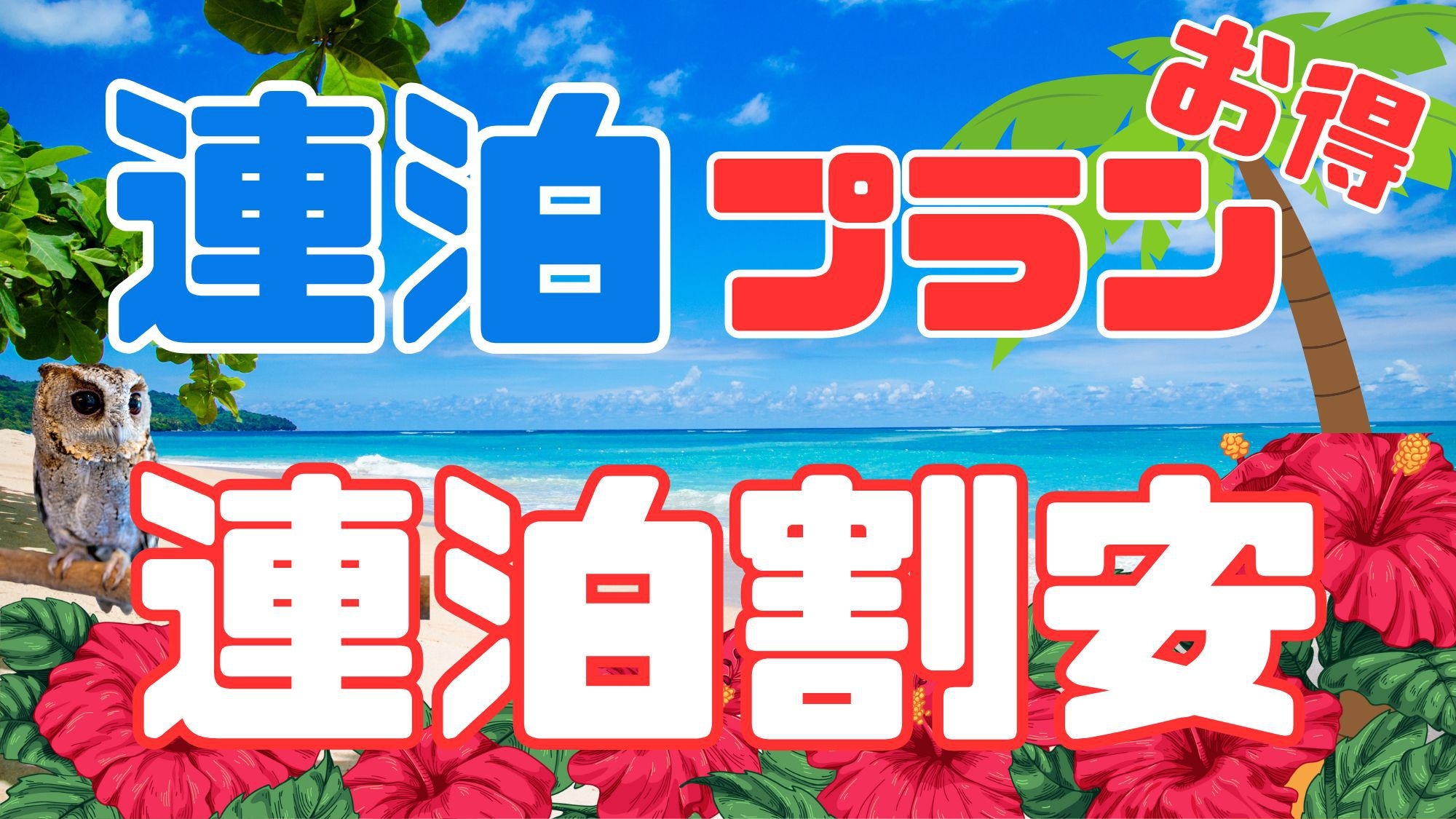 【連泊プラン】2連泊以上のご宿泊プラン（素泊り）【1部屋4名まで】
