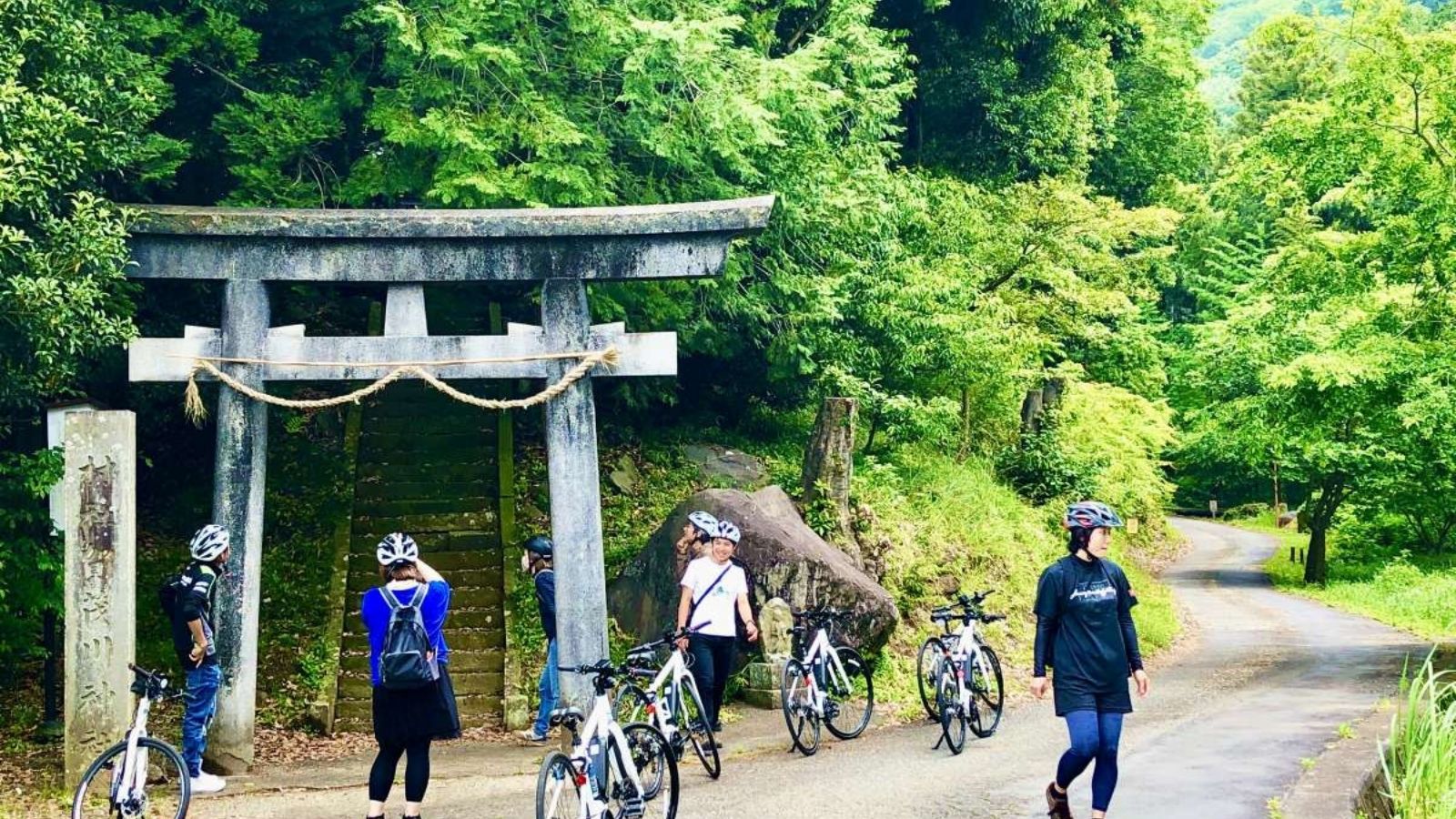 里山散走ツアー風景