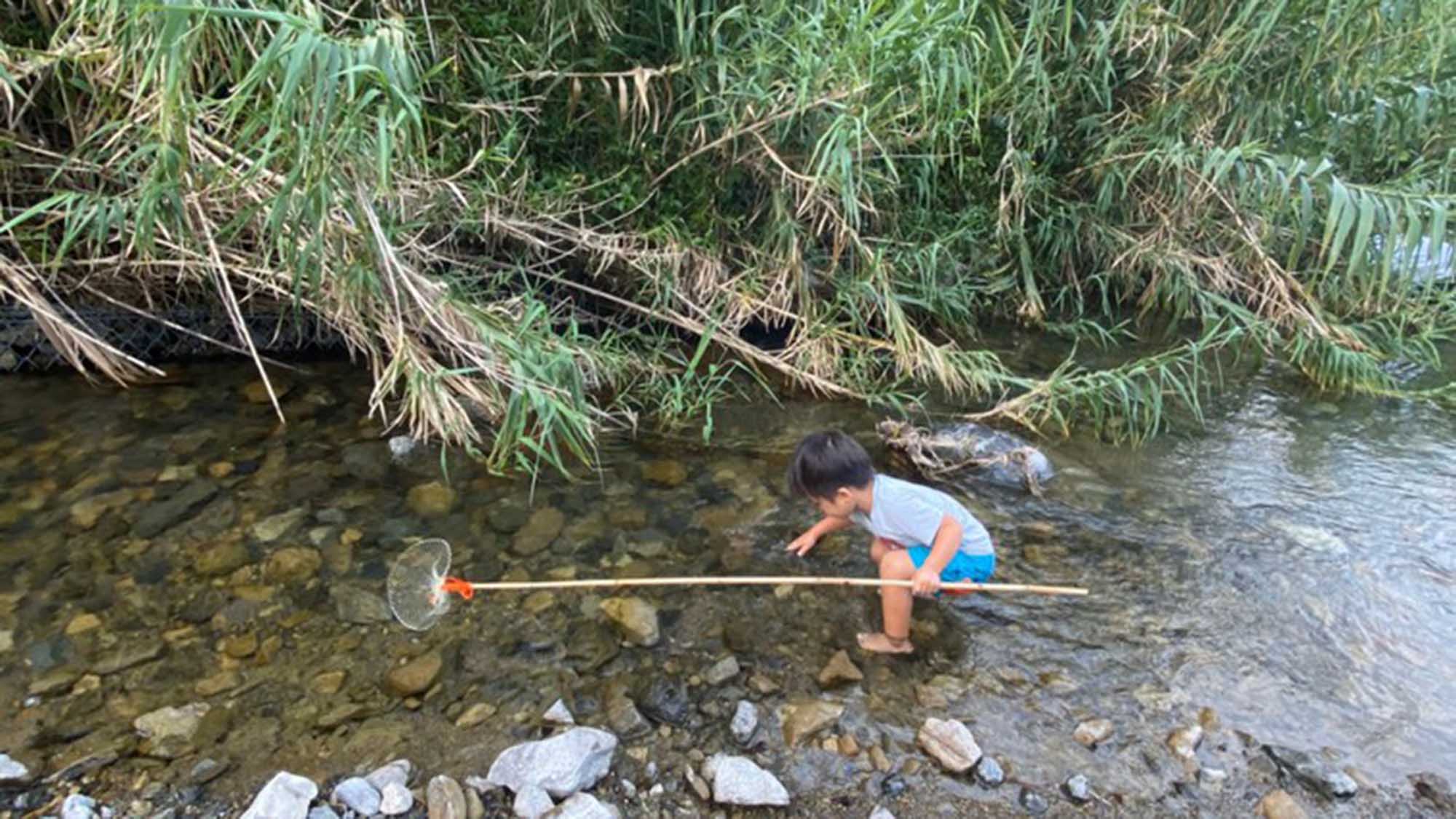 ・小さなお子様も大興奮する川遊び