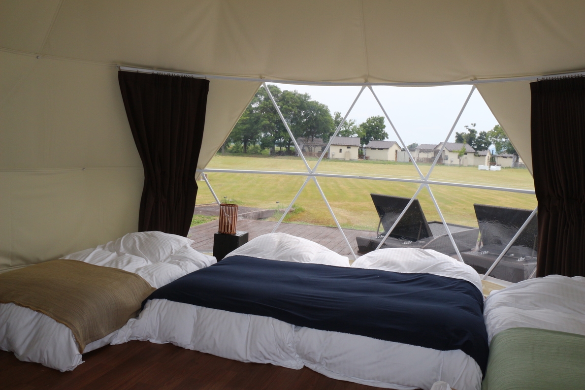【6mドームテント】時を忘れて大地を感じるGlamping Resoert ２食付き