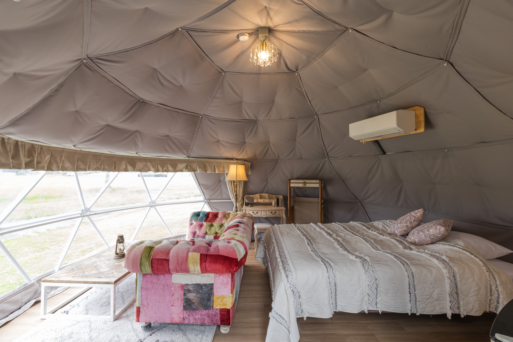 【ドームテント】時を忘れて大地を感じるGlamping Resoert ２食付きステイ